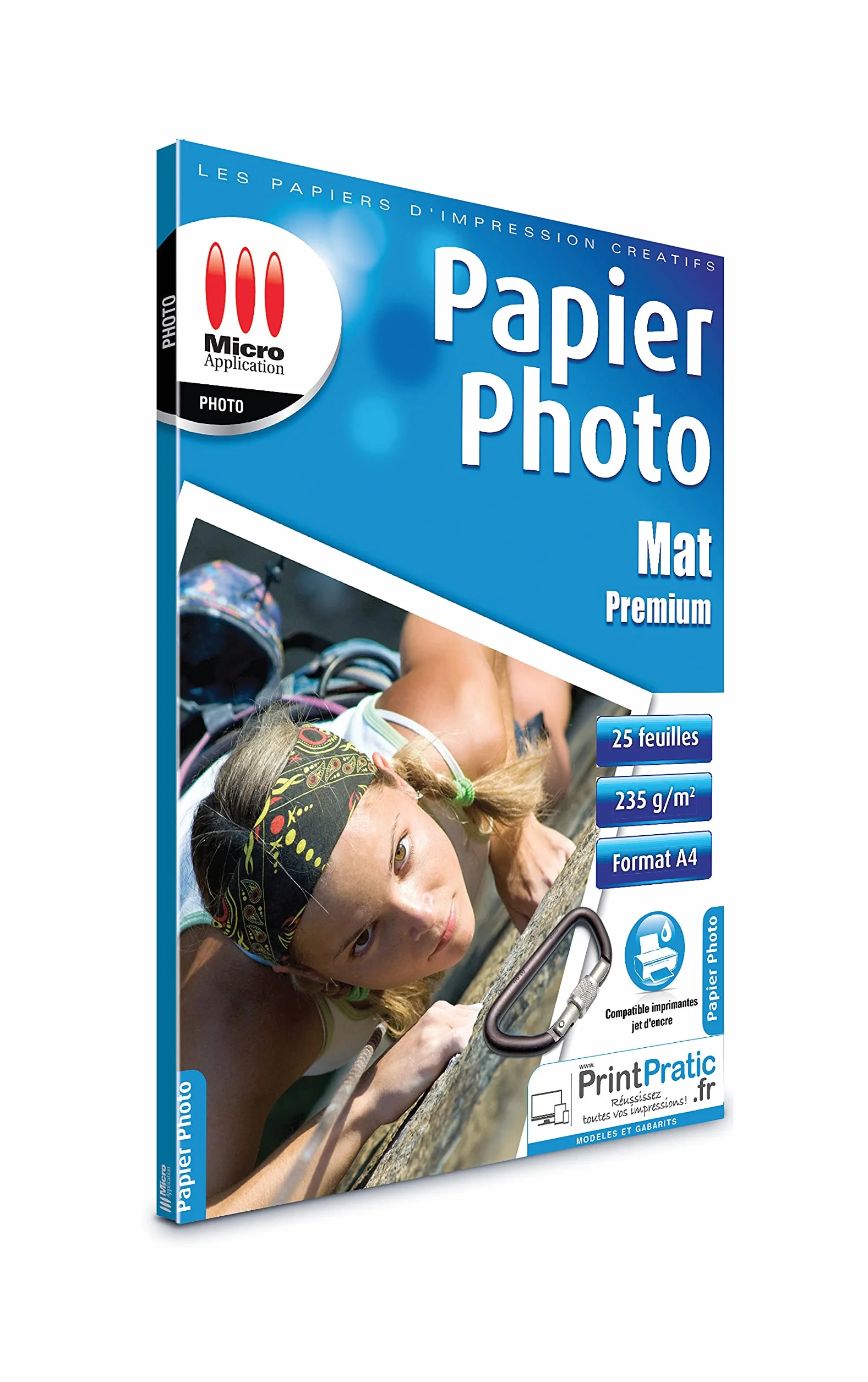 Papier Photo A4 Premium Effet Mat 235 g/m² 25 Feuilles