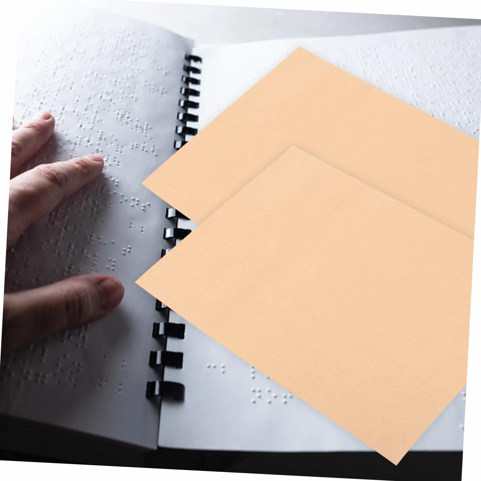 SHINEOFI Papier à écrire pour aveugles 20 feuilles fournitures d'apprentissage