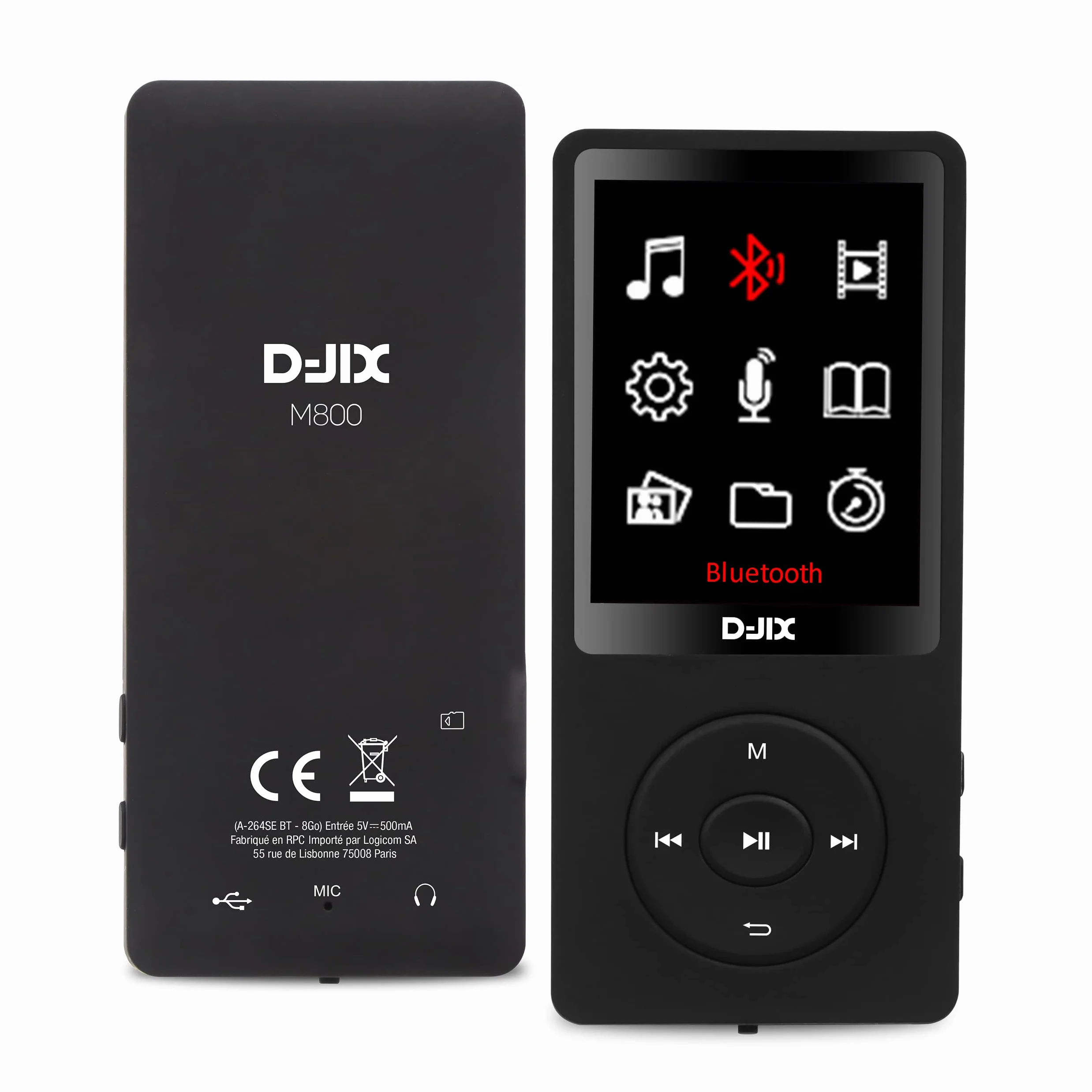 Lecteur MP4 M800 Bluetooth 8Go Dictaphone Micro intégré