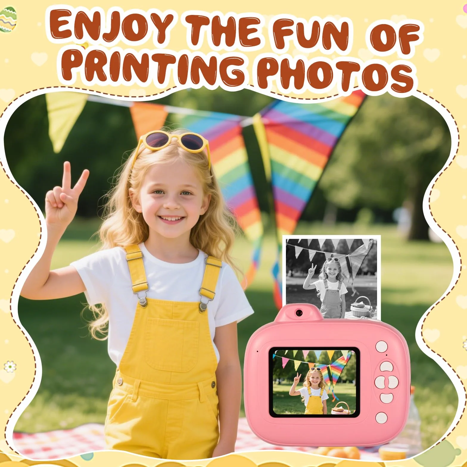 Diboniur Papier Thermique Appareil Photo Enfant 20 Rouleaux Rechange Largeur 5.7cm