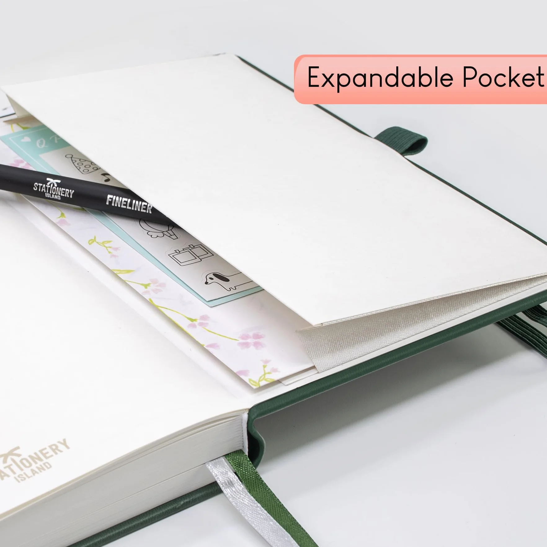 STATIONERY ISLAND A5 Carnet de Notes Ligné Épais 360 Pages Couverture Rigide 100gsm