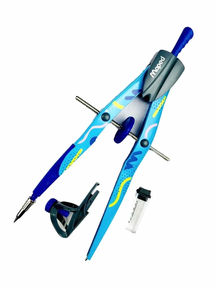 Maped Bow Precision System 291013 Boussole fantaisie Couleurs assorties Violet ou bleu