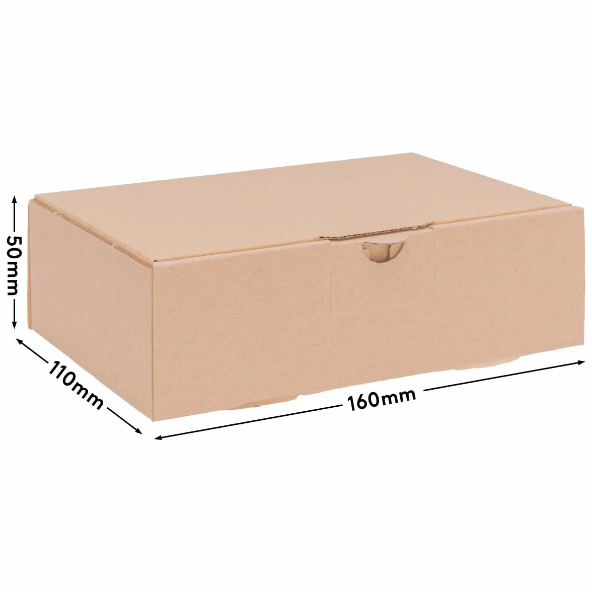 Boîtes postales grand format 160 x 110 x 50 mm Brun DIN A6 MB-1 Boîte d'expédition 500 pièces