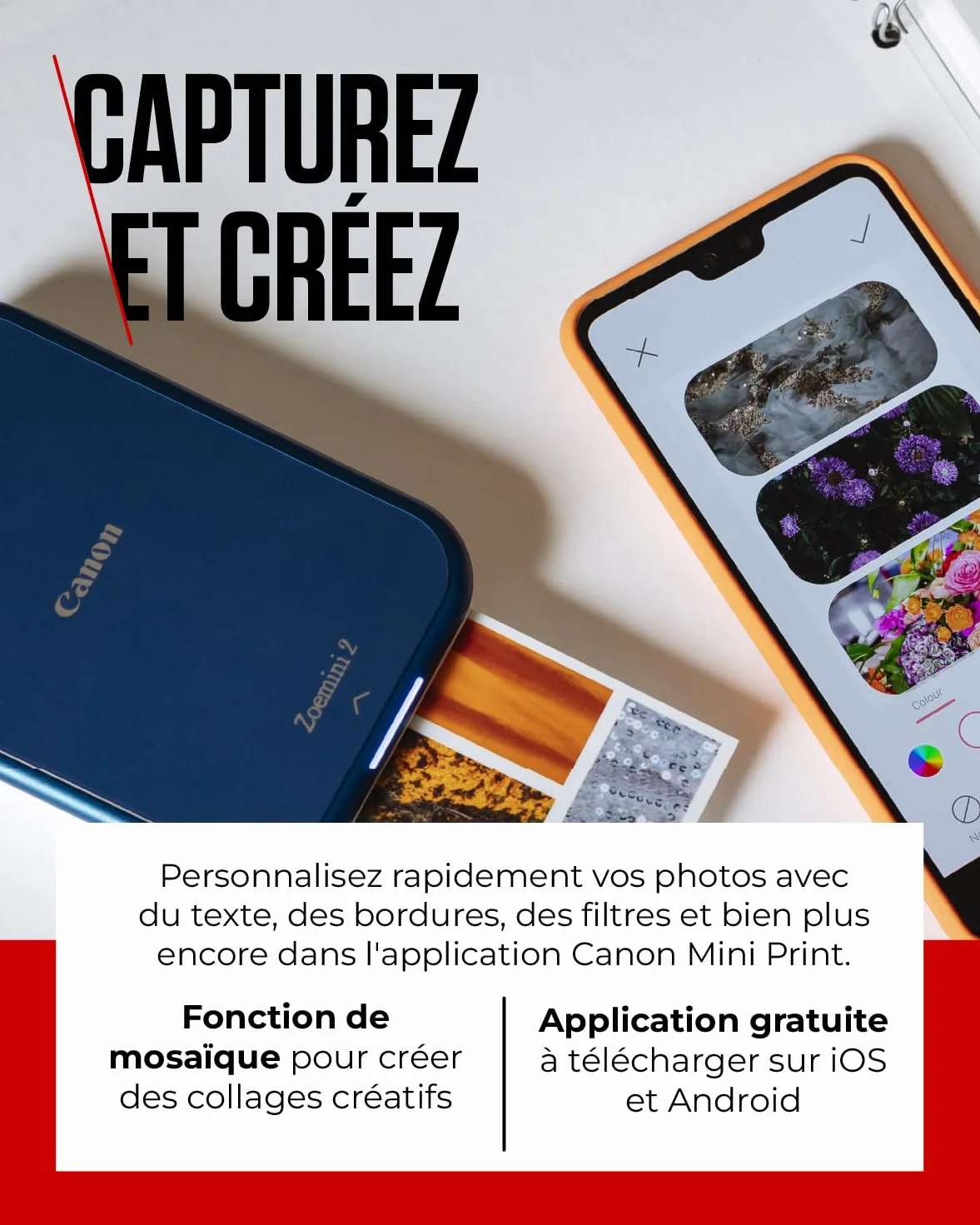 Canon ZINK ZP2050 Papier photo Z-Ink 50 feuilles
