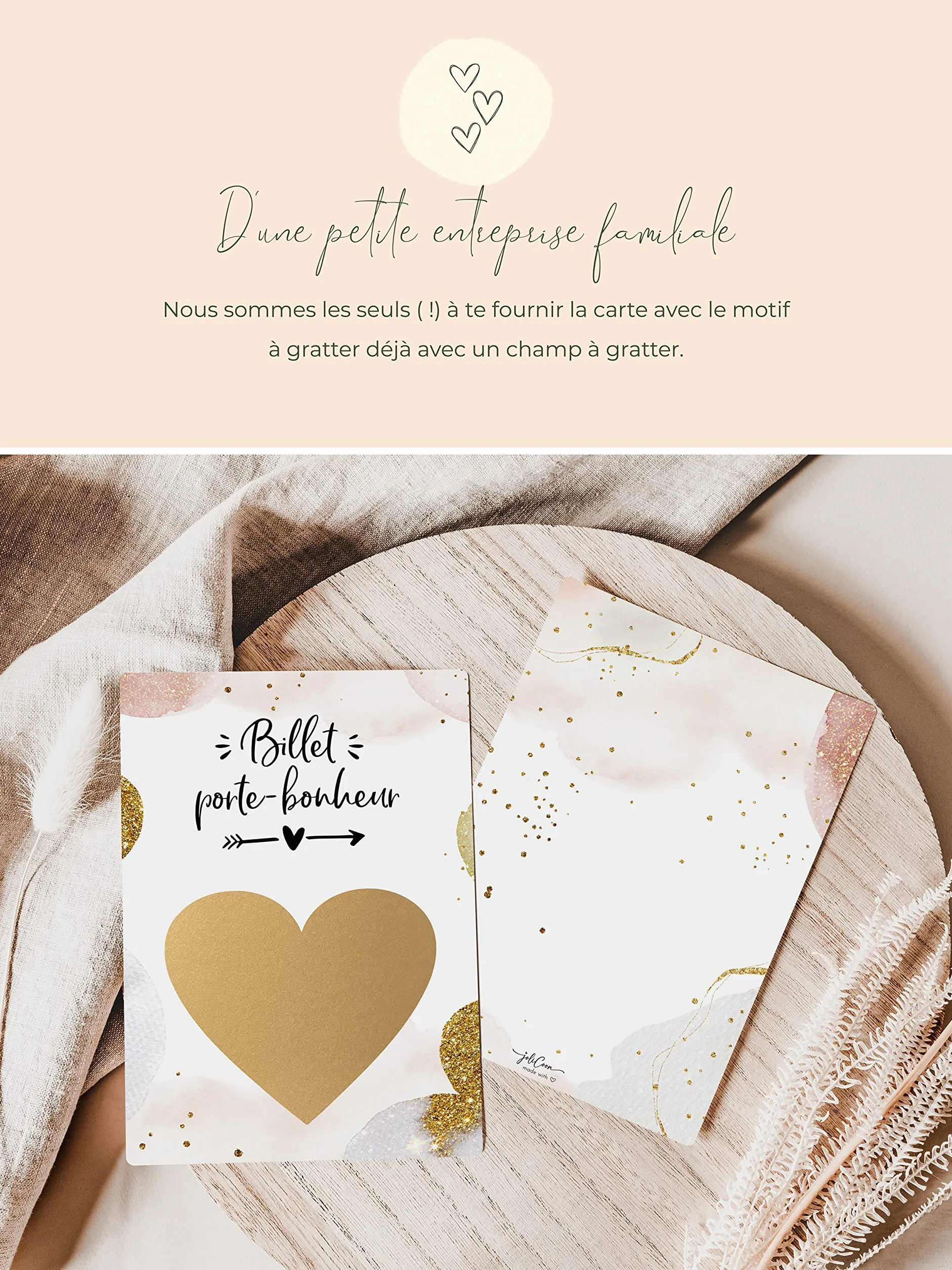 Carte à gratter Marraine demande avec enveloppe