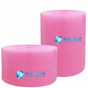 Papier bulle antistatique rose 300 mm x 50 m – Emballage diamant protection physique