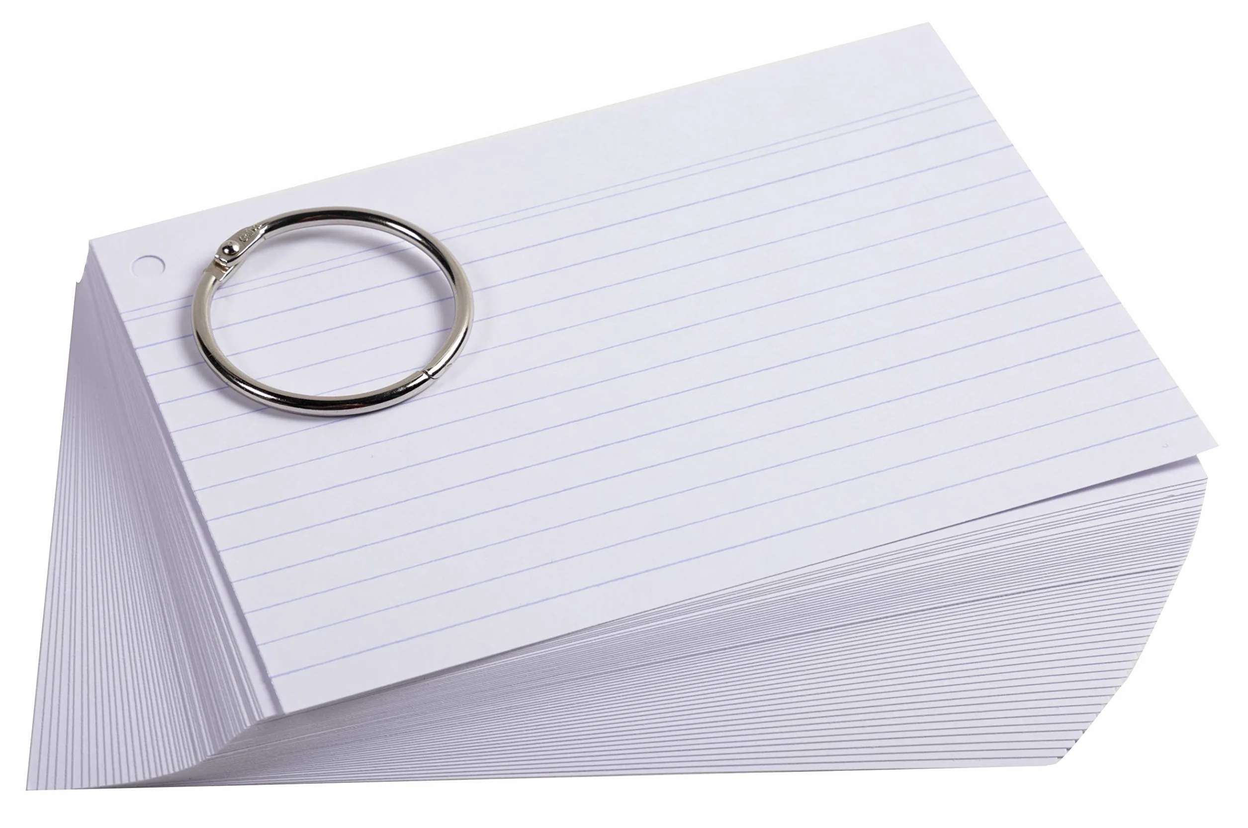 Exacompta Flashcards A6 bristol ligné perforé 50 pièces paquet