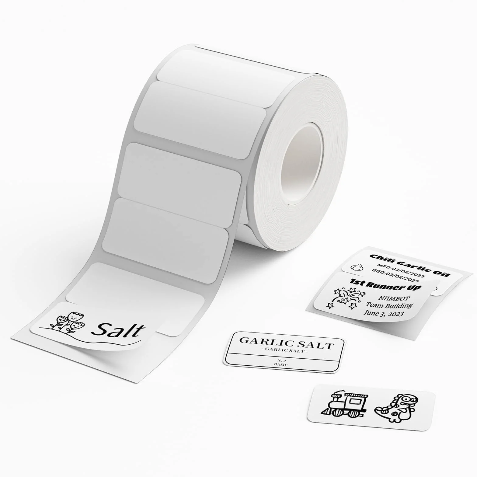 NIIMBOT Étiquettes Autocollantes Imperméables 30x15mm B1/B21/B3S Blanc