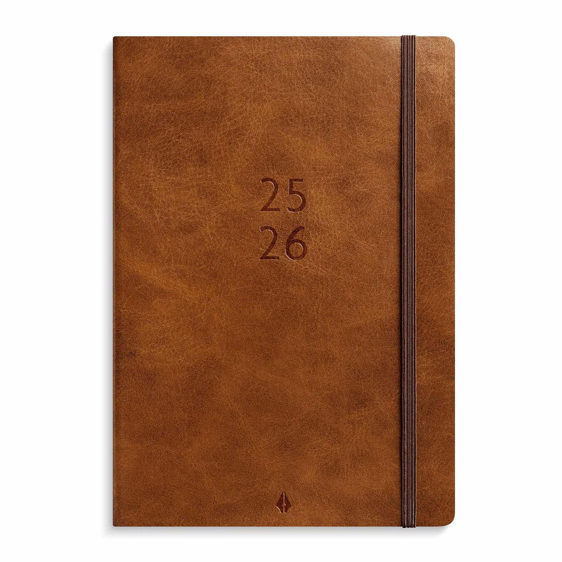 Burde Agency A5 Forma Deluxe Marron Planificateur Hebdomadaire Simili 176 Pages