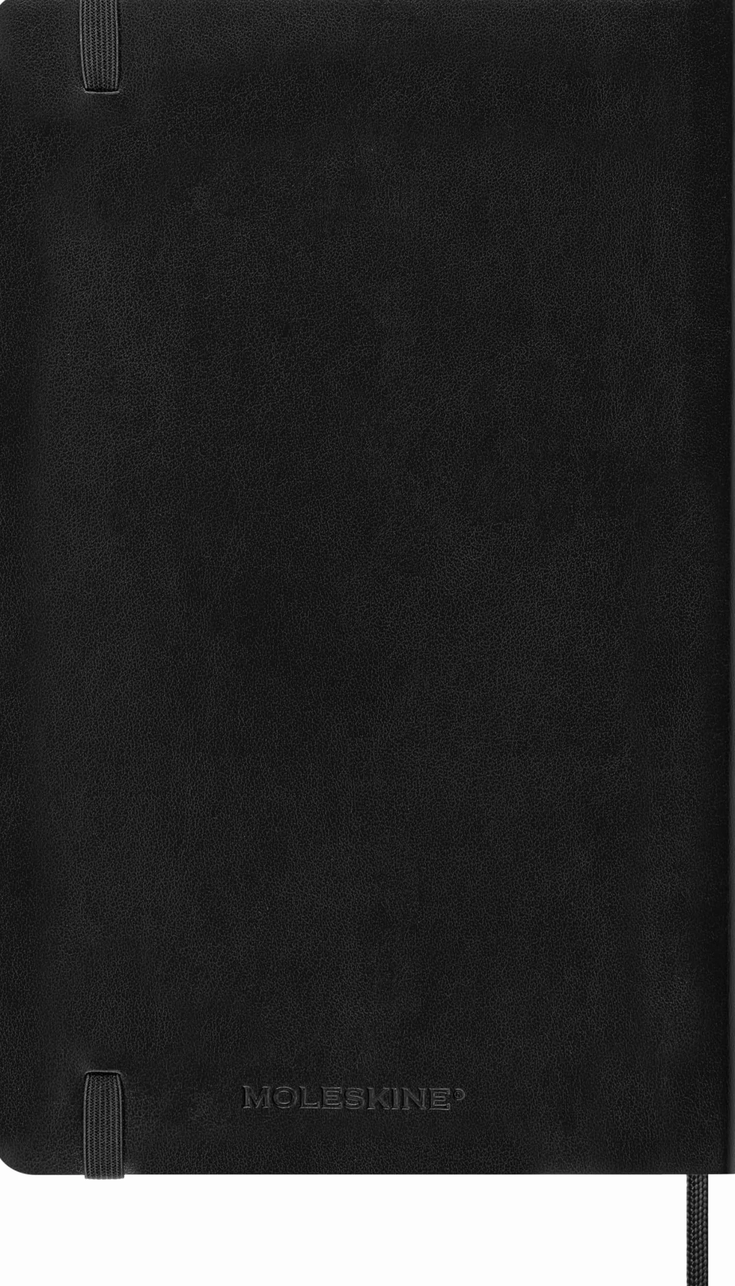Moleskine Agenda Journalier 2026 2027 18 mois Couverture Souple Fermeture Élastique Noire Large 13 x 21 cm