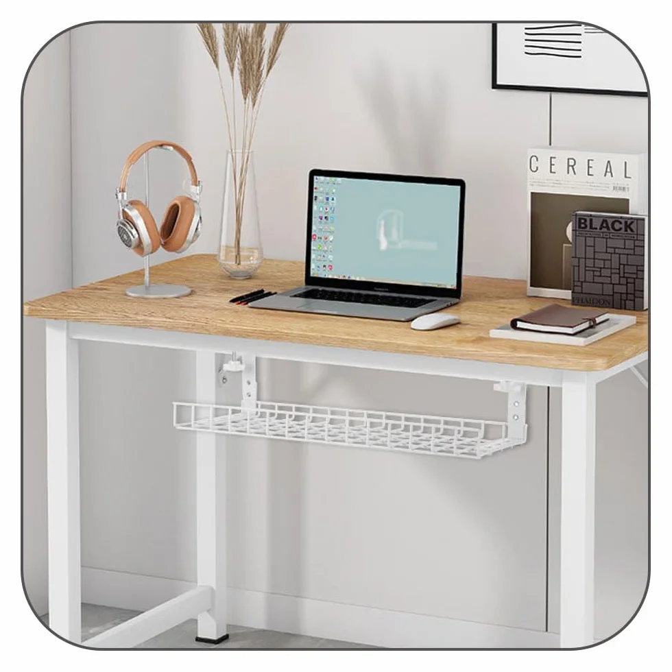 Tiroir de bureau avec rangement caché, étagère sous bureau clipser, pour cuisine salle de bain