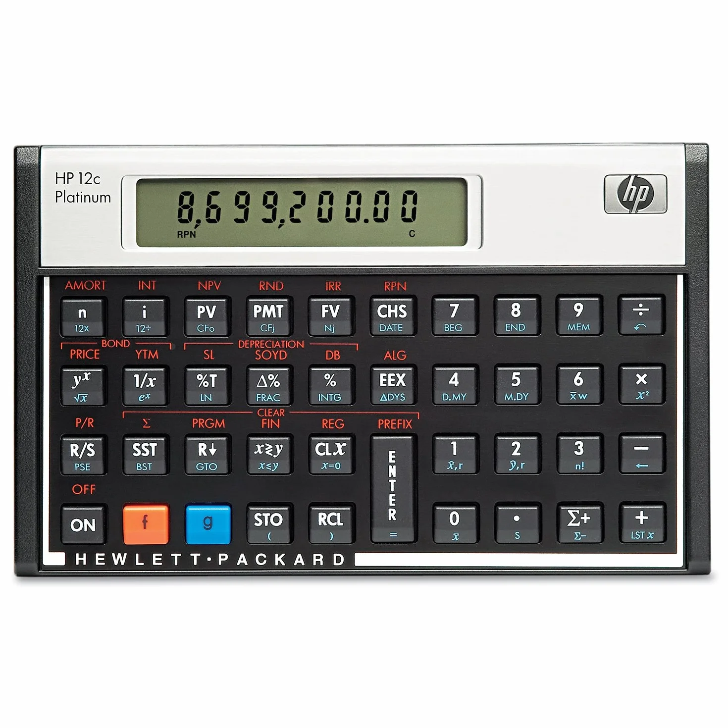 HP 12c Platinium Calculatrice Financière Noir