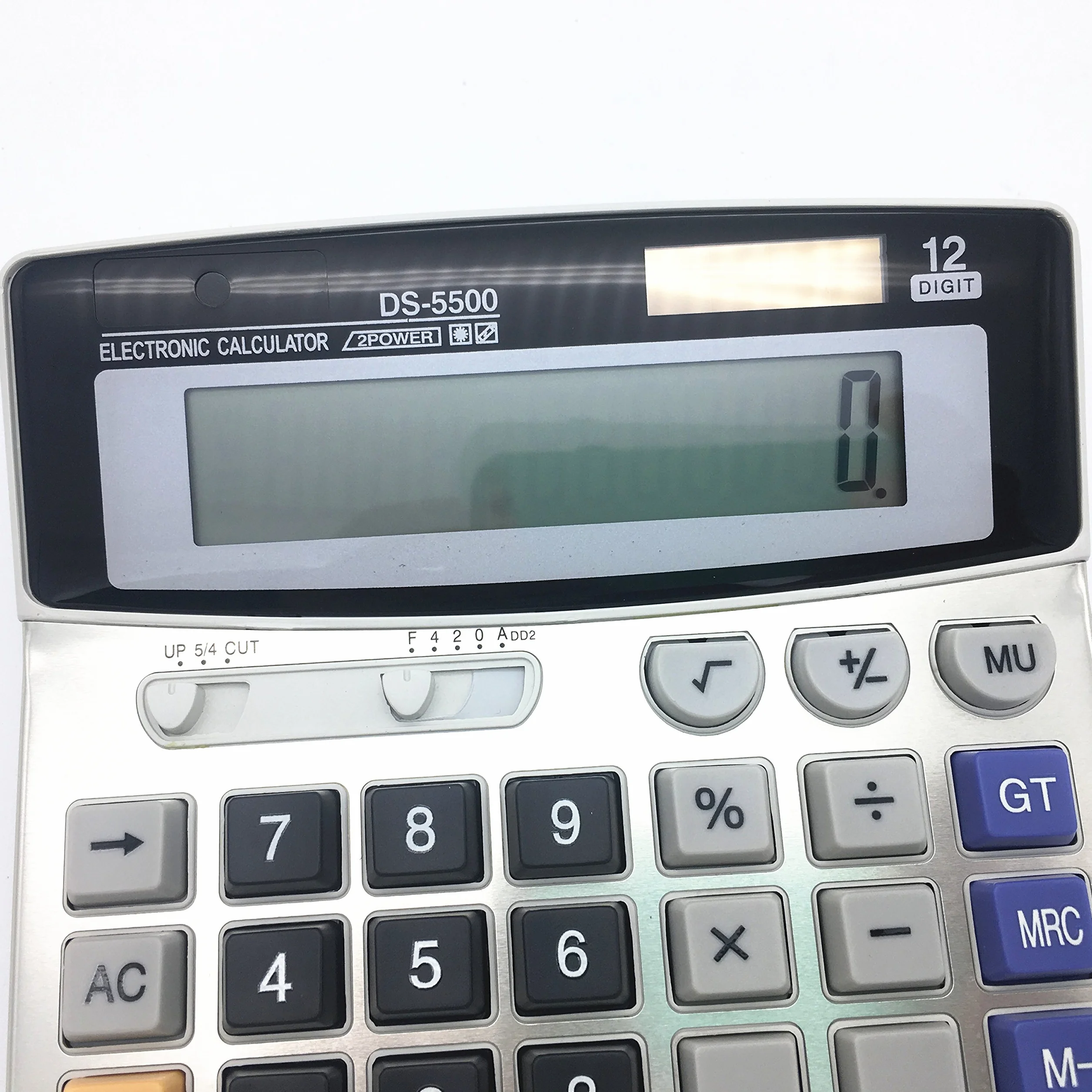 Calculatrice de Bureau électronique 12 Chiffres Grand écran Batterie Solaire