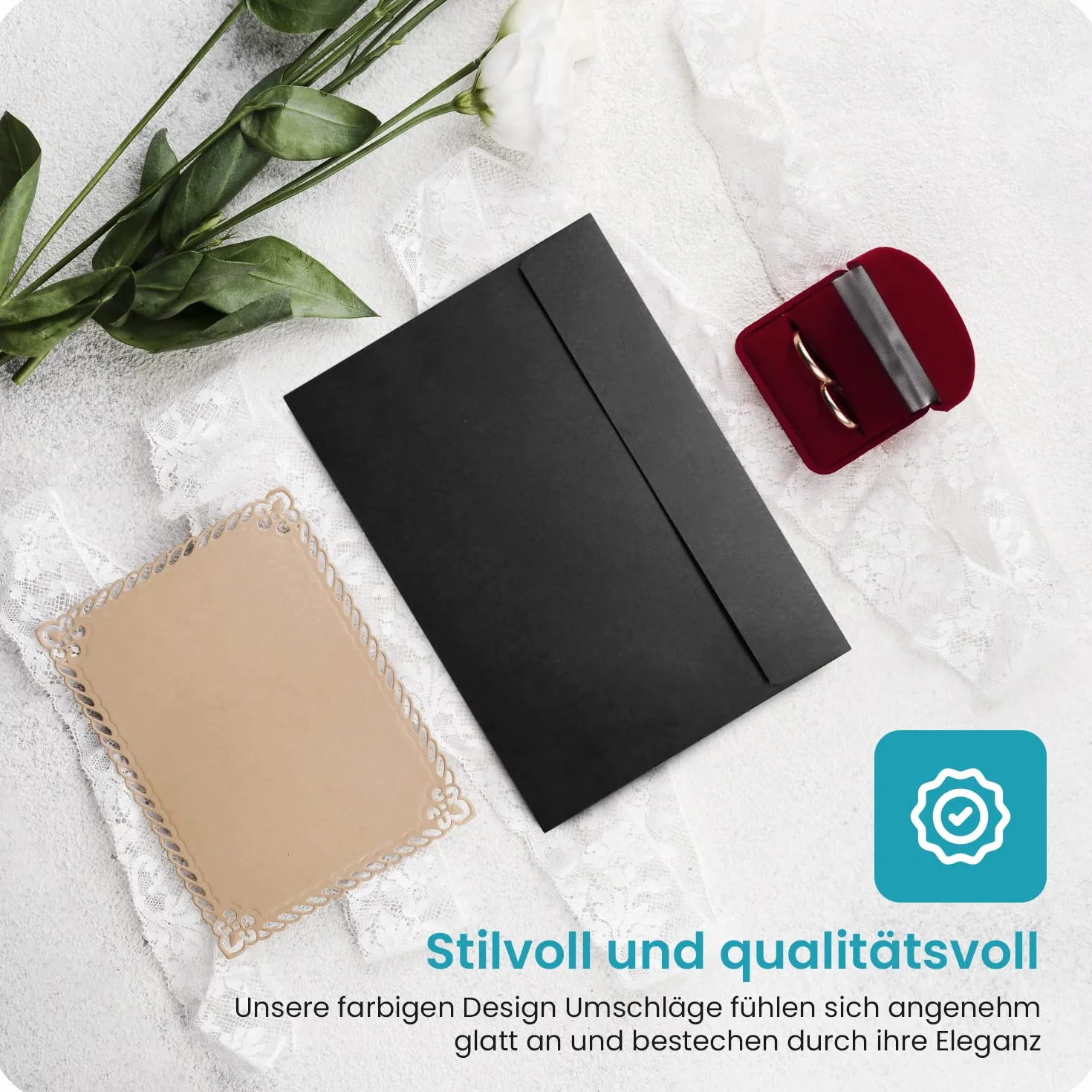 Enveloppes blanches C5 162 x 229 mm 90g rabat droit Netuno Design