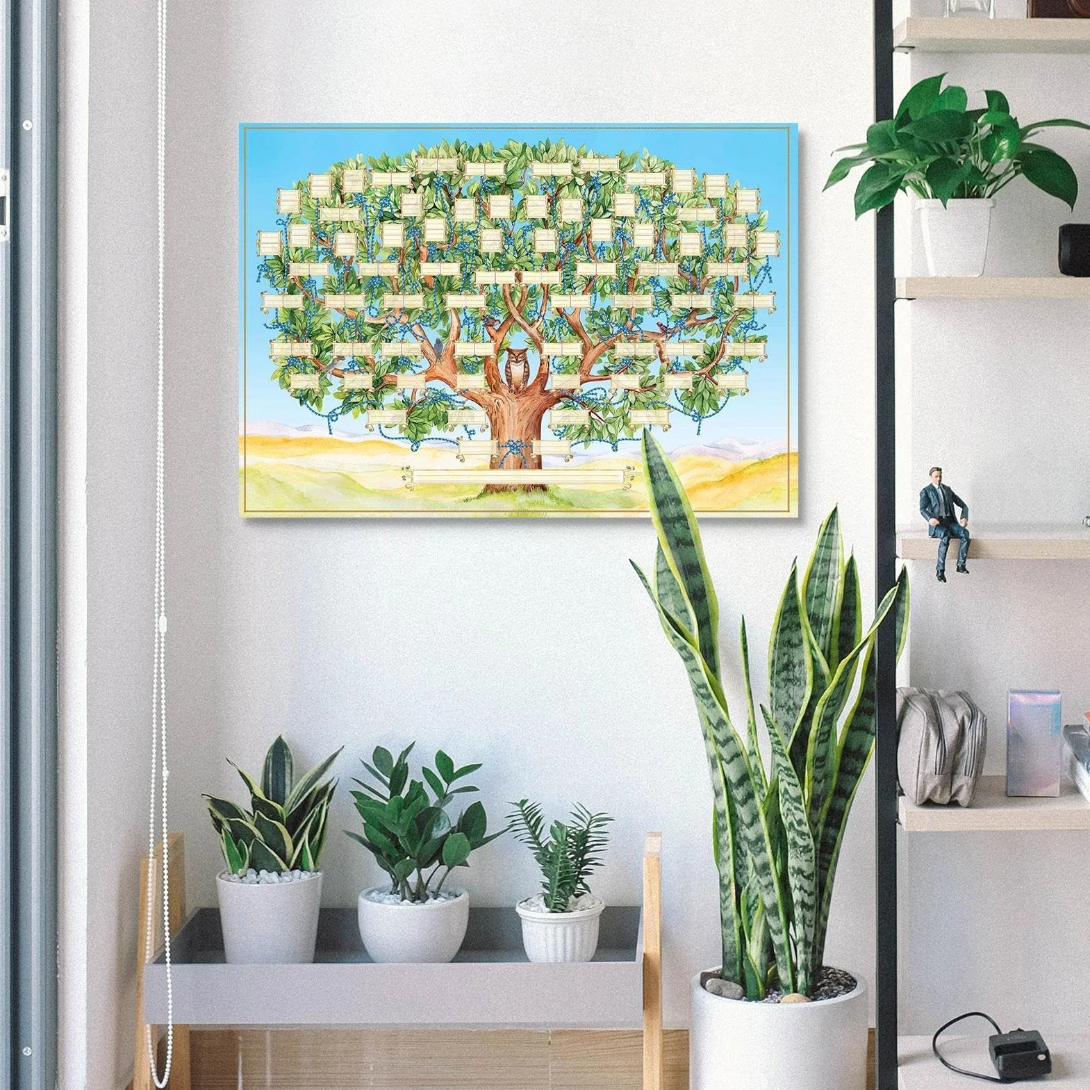 Tableau Arbre Généalogique 40x60cm Poster à Remplir