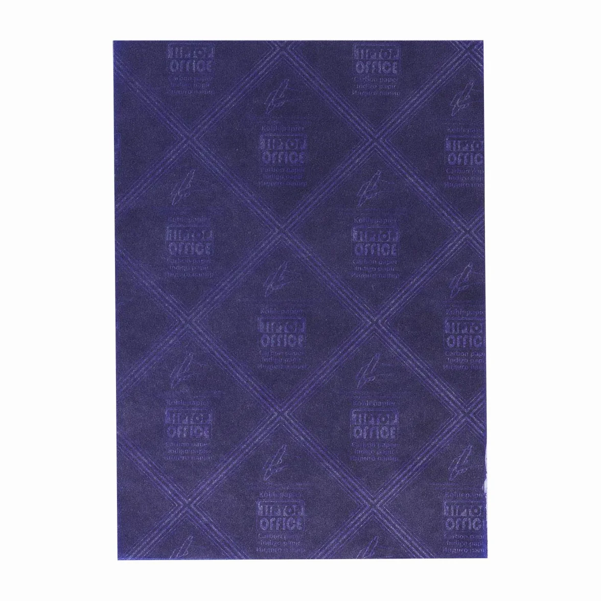 Lot de 50 feuilles de papier carbone TIPTOP OFFICE pour écriture manuscrite Bleu