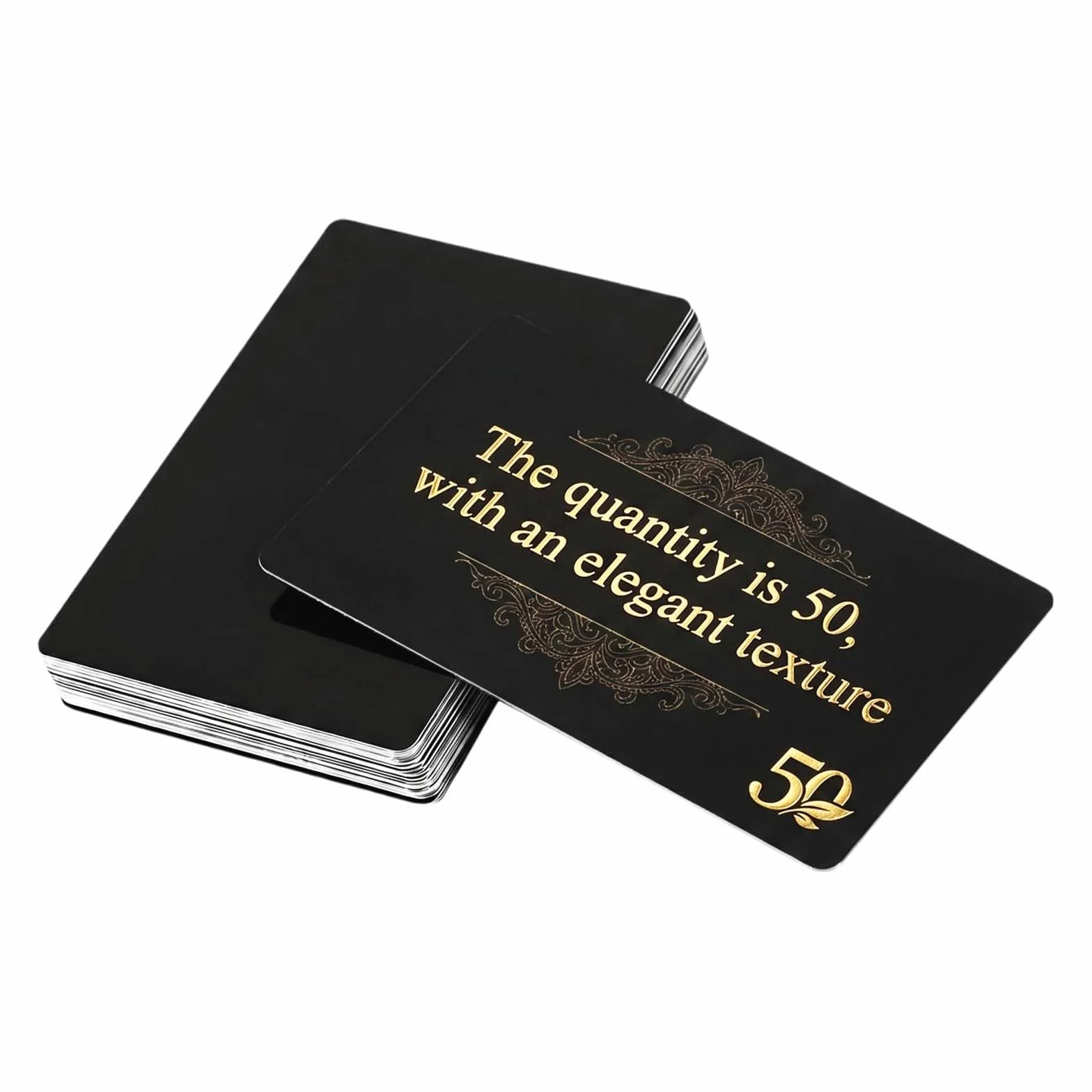 Carte de Visite en Métal 50 Pièces, Aluminium Personnalisée Vierges pour Affaires