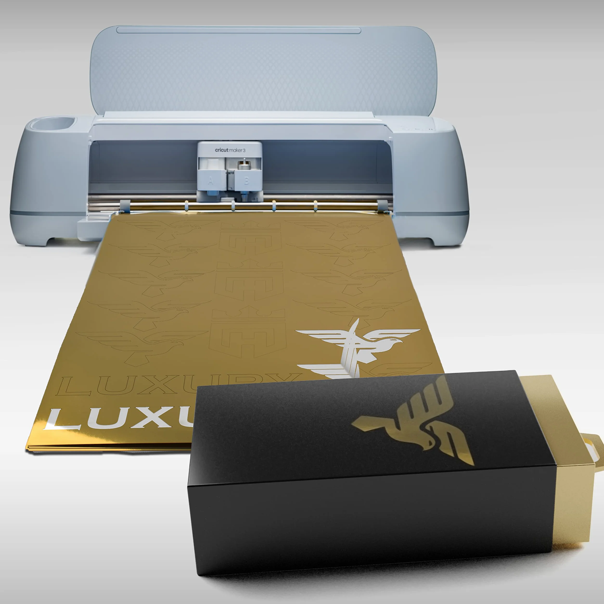 Papier autocollant vinyle doré brillant A4 imperméable pour imprimantes jet d'encre et laser 10 feuilles