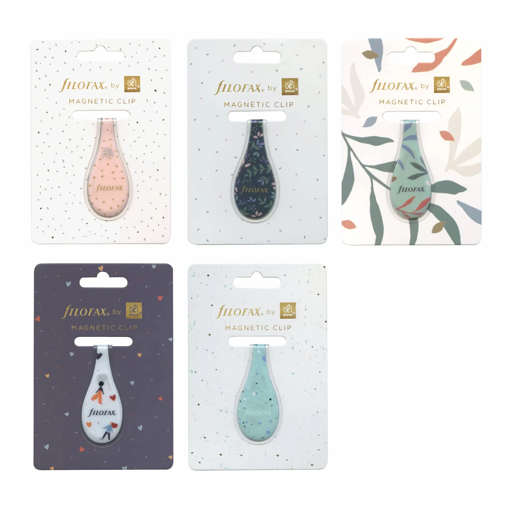 Filofax ÖLI Block Clip magnétique de jardin, mélange
