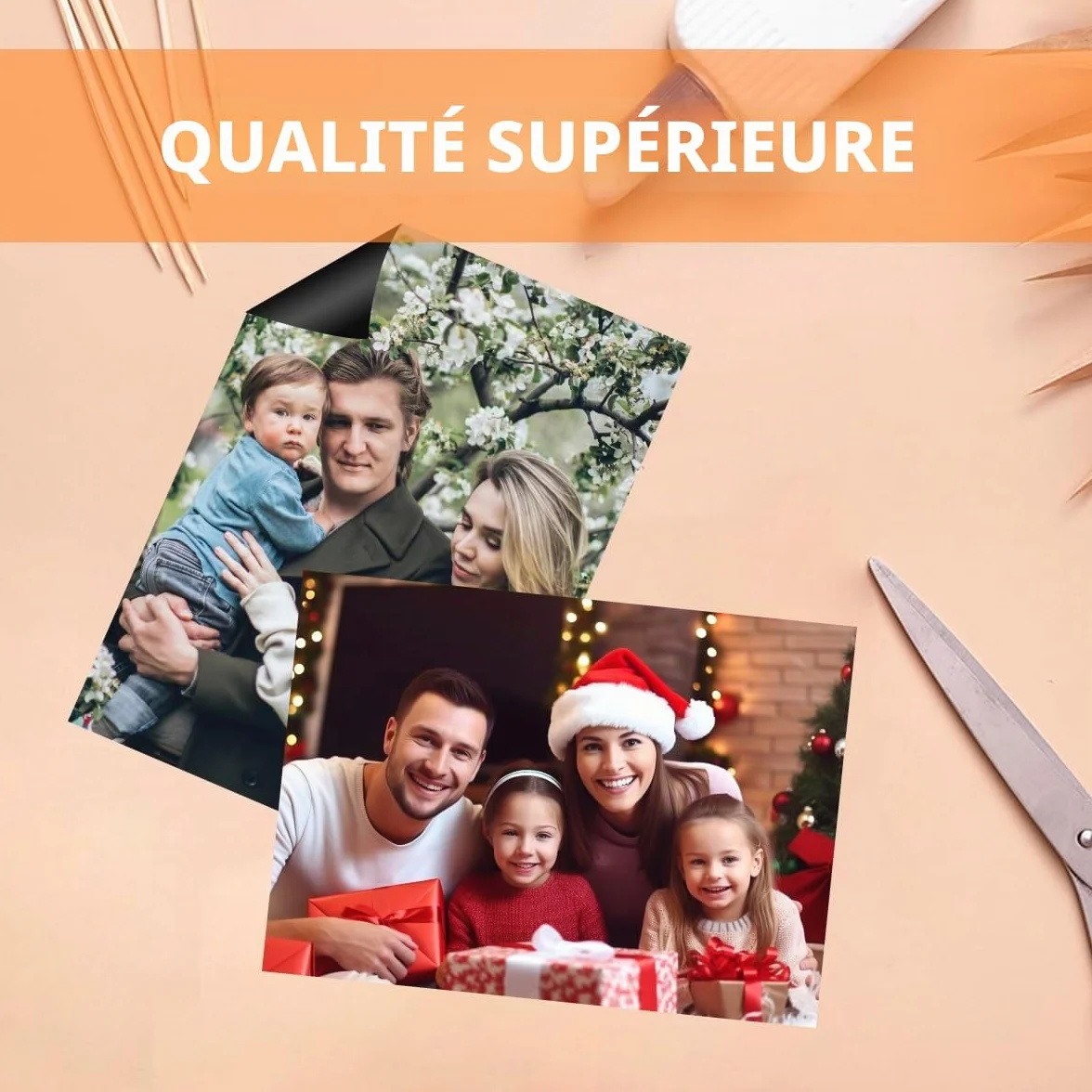 LLPT Papier Magnétique Imprimable 12 Feuilles Mat 15x21cm pour Imprimante Jet d'Encre