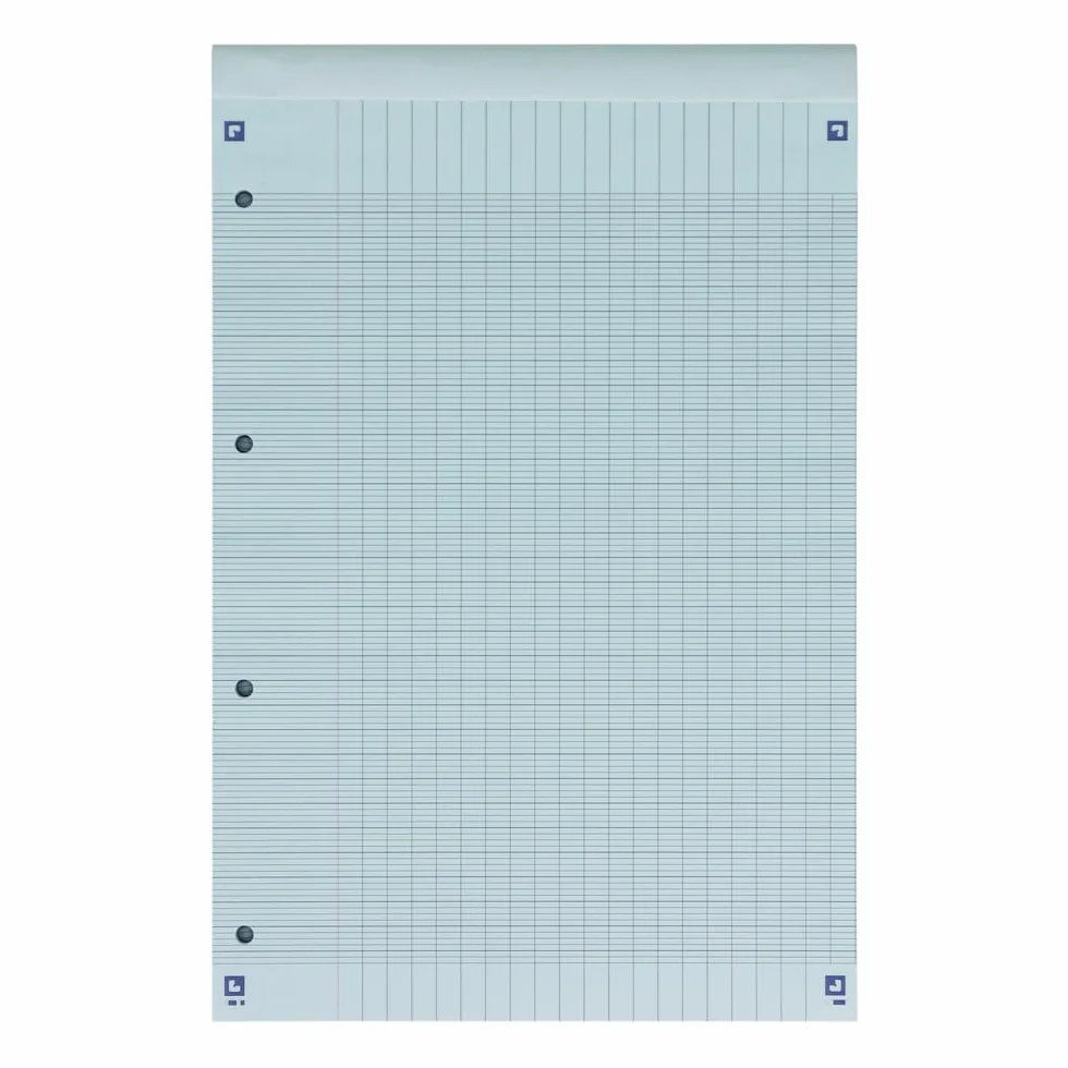 OXFORD Blocs-Notes Perforés A4+ Grands carreaux Seyès 80 Feuilles Orange