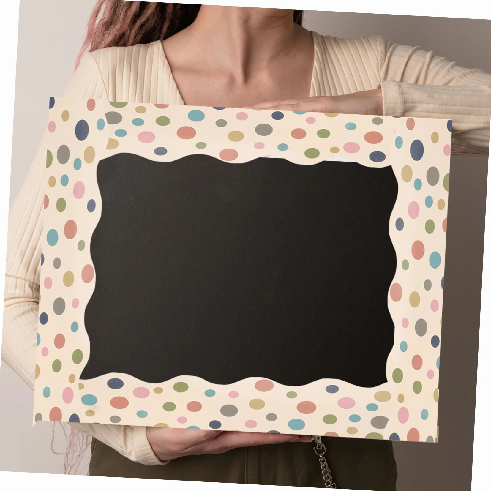 Bordures Autocollantes 5,7x10 m Étanches Papier Décoratif pour Tableau d'Affichage Scolaire
