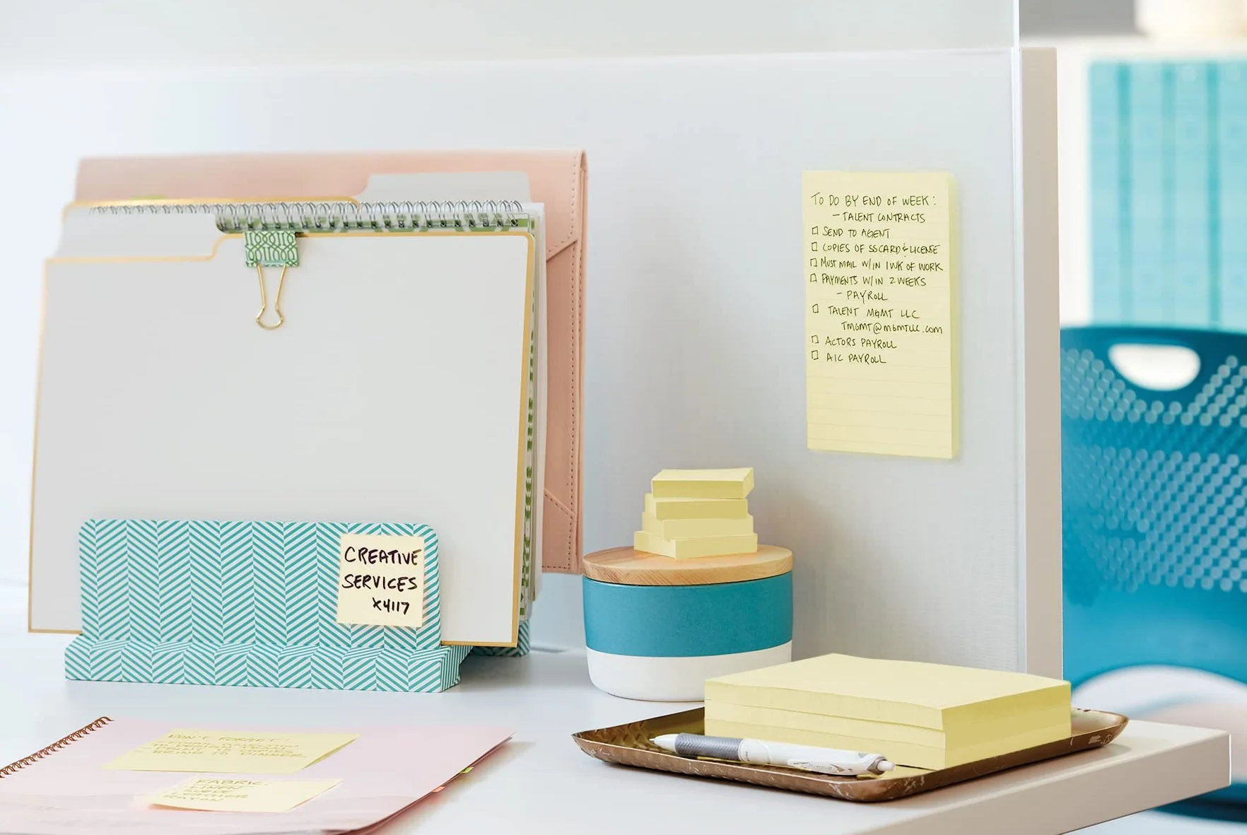 Post-it Notes Autocollantes Super Sticky 76 mm x 76 mm 90 Feuilles par Bloc Jaune Canari 4 Blocs + 2 Gratuits