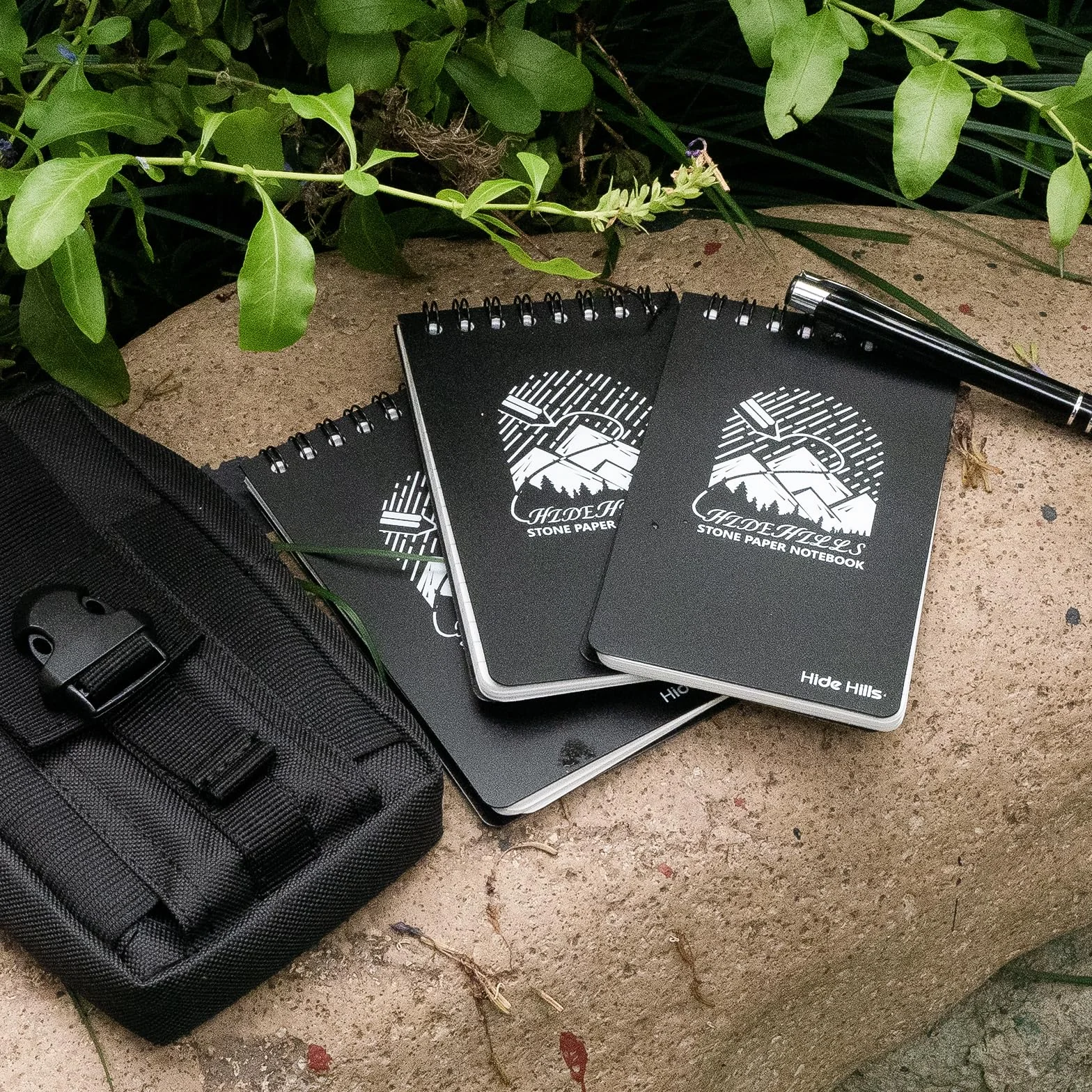 Waterproof Notebook 3" x 5" Write in the Rain Stone Paper Notebook Spiral Bound with Pen and Bag