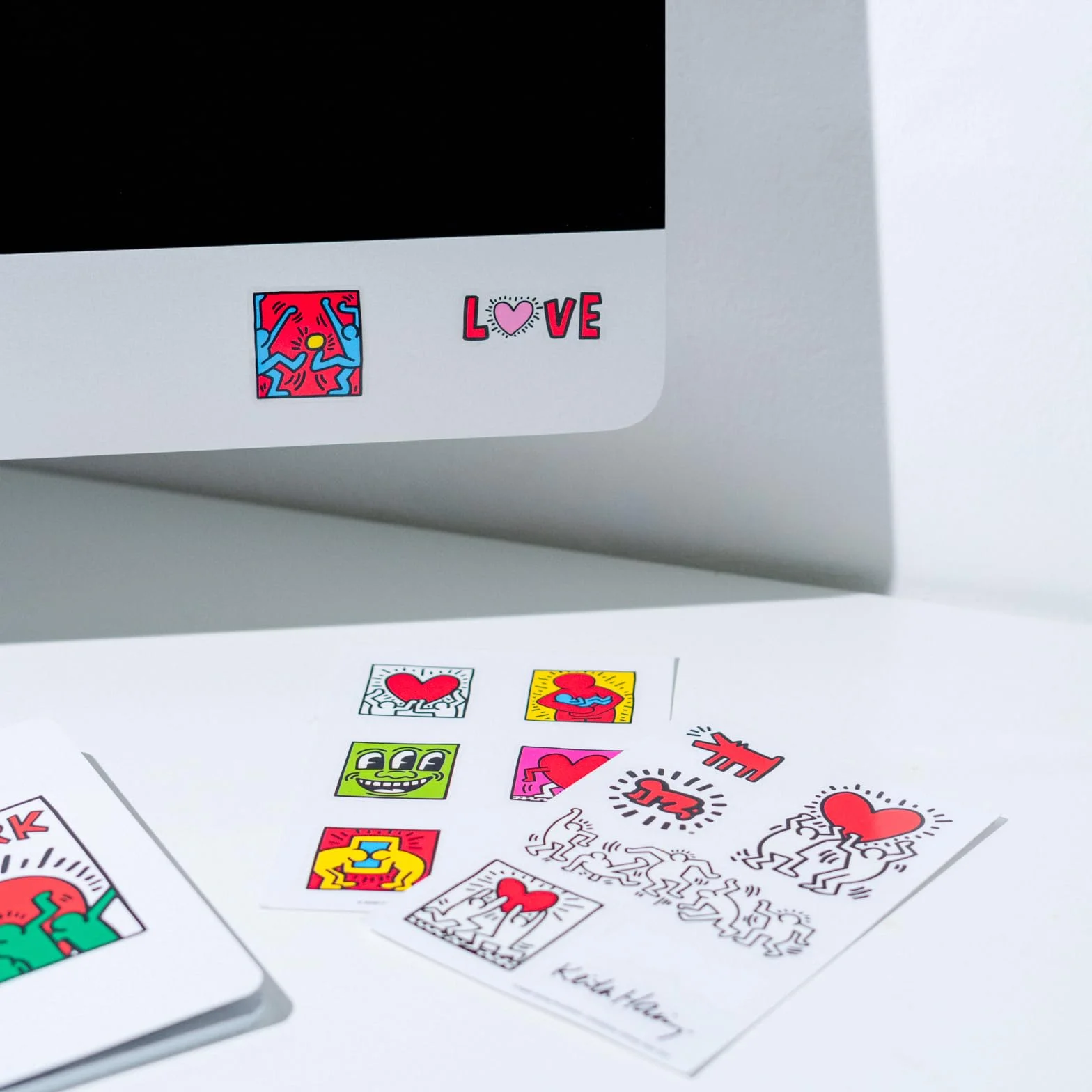 Grupo Erik Keith Haring Set Papeterie Stylo Bille Crayon Surligneurs Carnets A6 Stickers