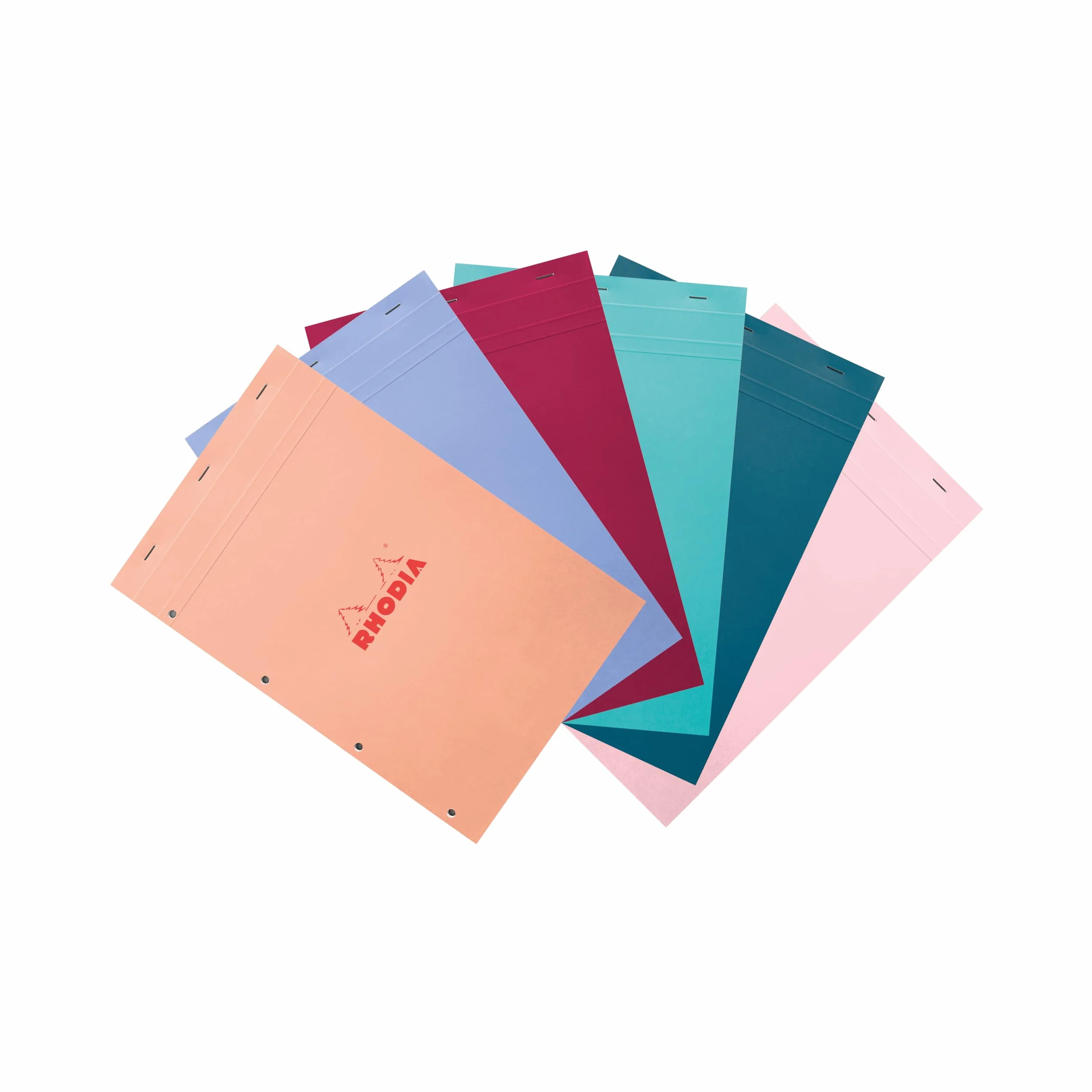 Rhodia bloc agrafé COULEURS N°20 A4+ 21x31,8 cm Grands Carreaux Seyès 80 F Détach Papier Clairefontaine 80g/m²