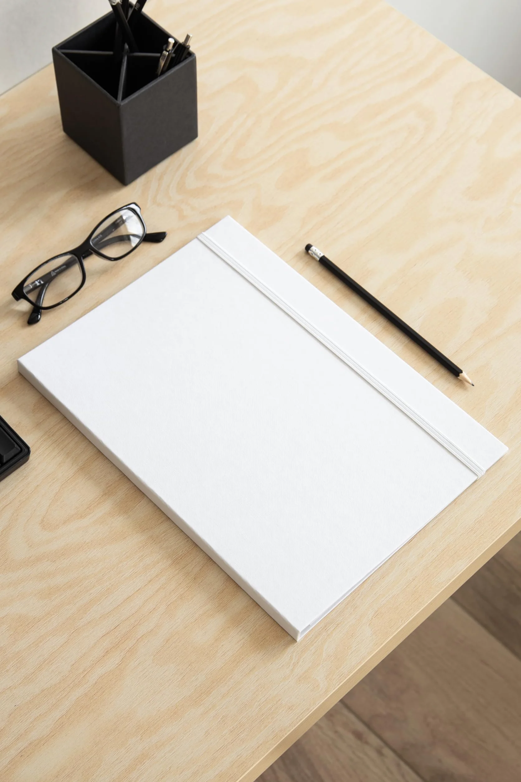 BIGSO PAULINA Porte-documents A4 avec élastique en panneau de fibres et papier Blanc