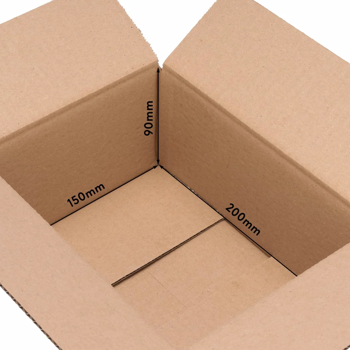 Cartons colis simple cannelure 20 x 15 x 9 cm brun