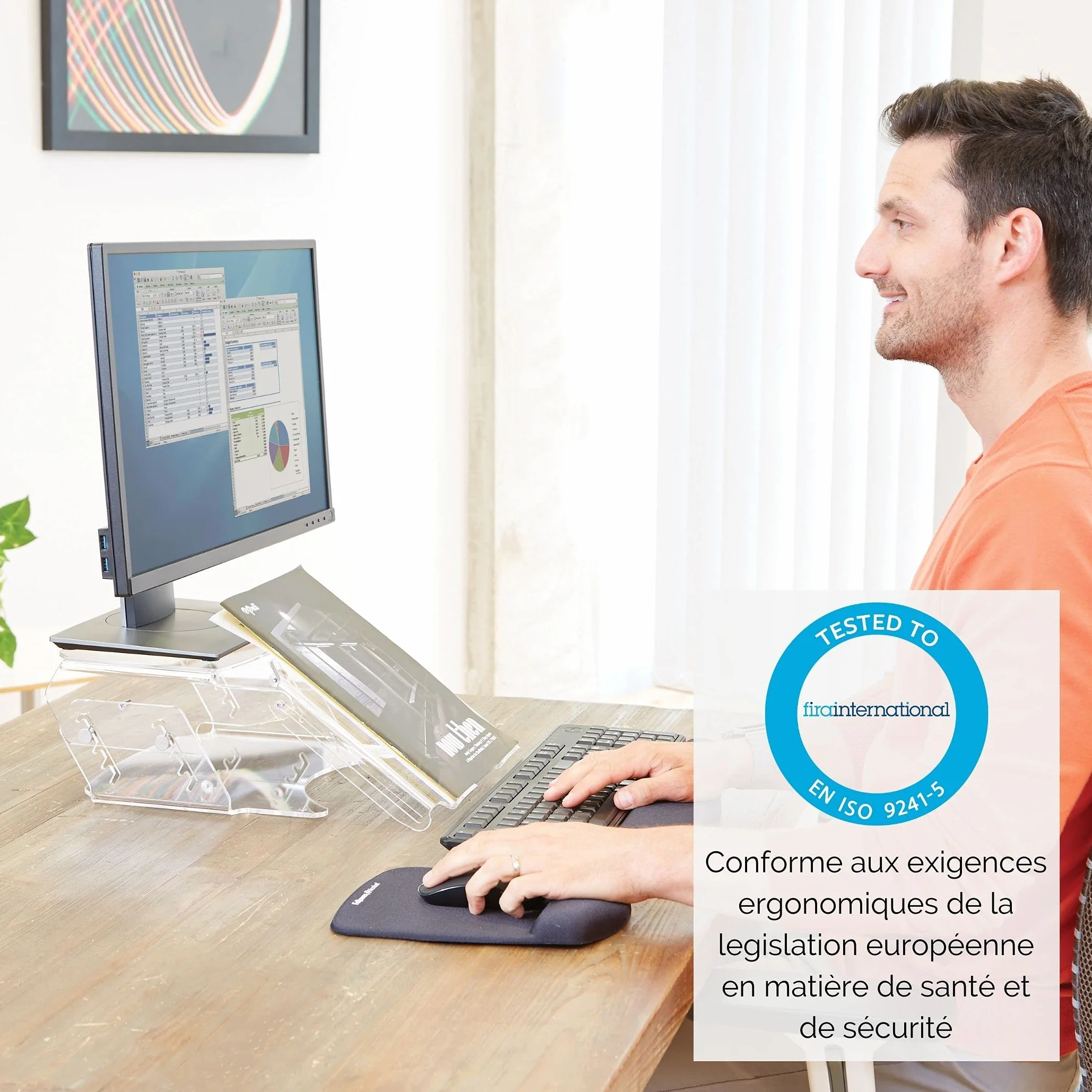 Porte document ajustable Fellowes Clarity 9731201