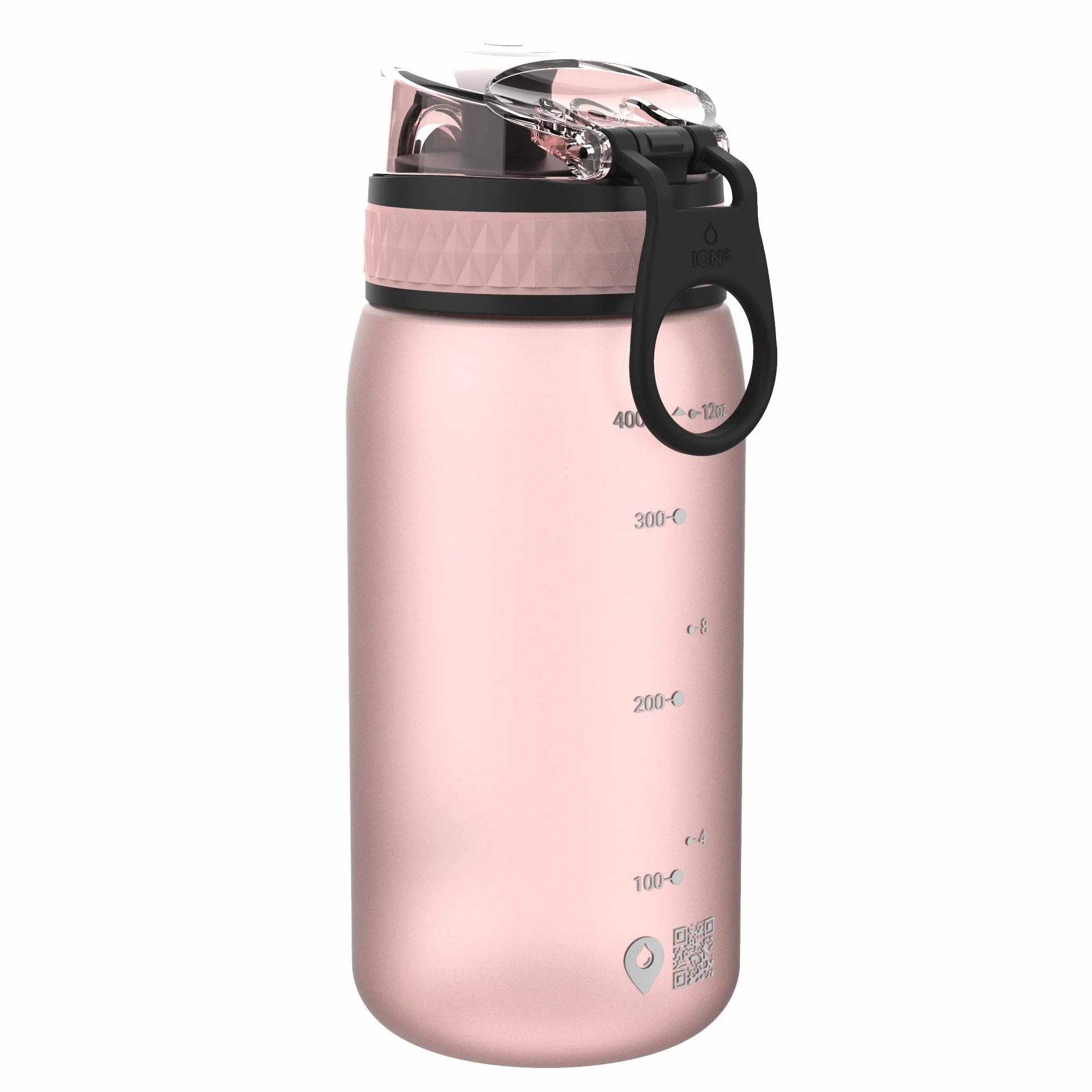 Ion8 Gourde Enfant 350ml Anti-Fuite Verrouillage Sécurisé Sans BPA Rose