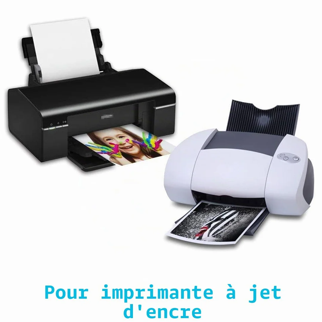 KOALA Papier photo Satiné A4 250g/m² 50 feuilles pour imprimante jet d'encre Canon HP Epson