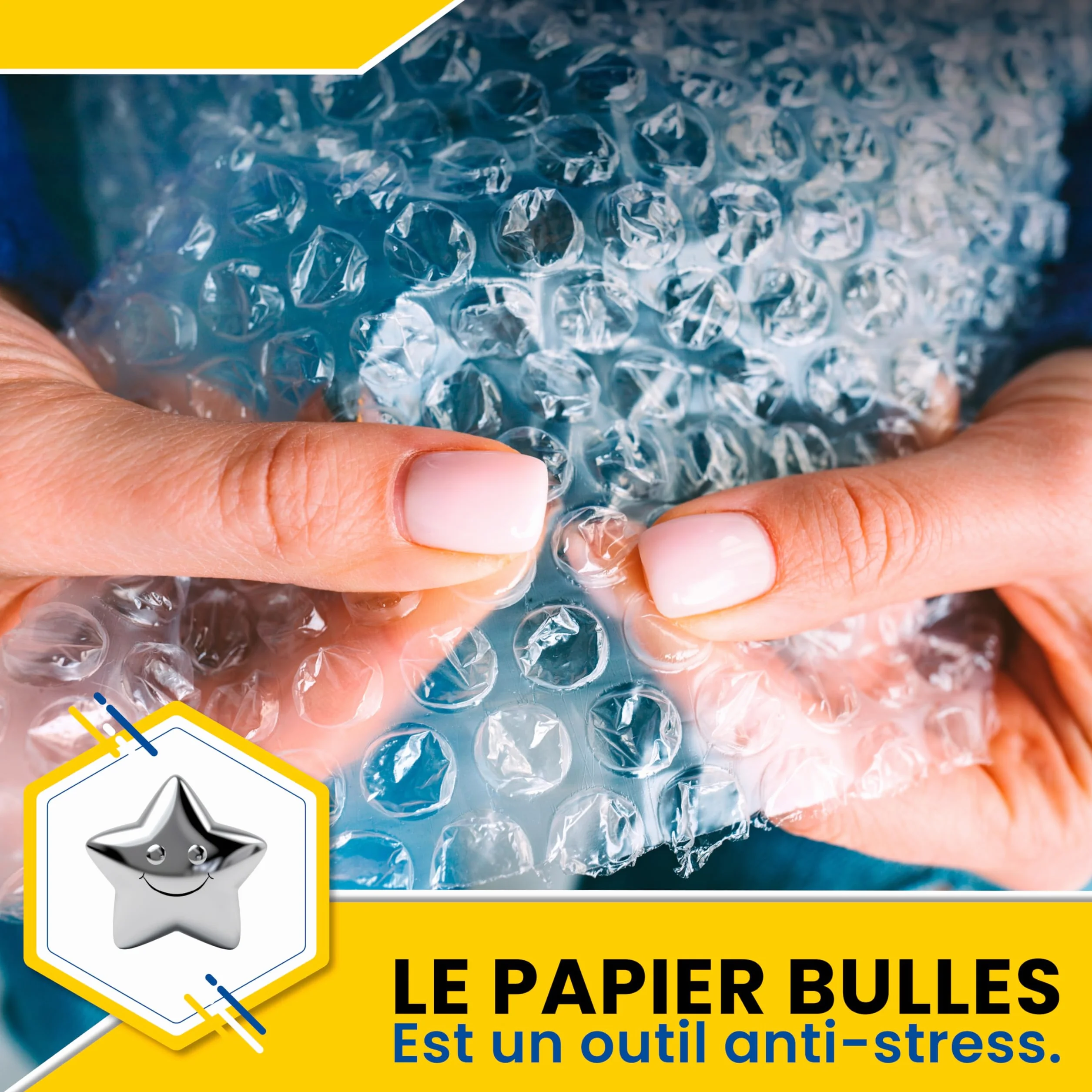 Rouleau de papier bulle 100 cm x 50 m pour emballage et déménagement