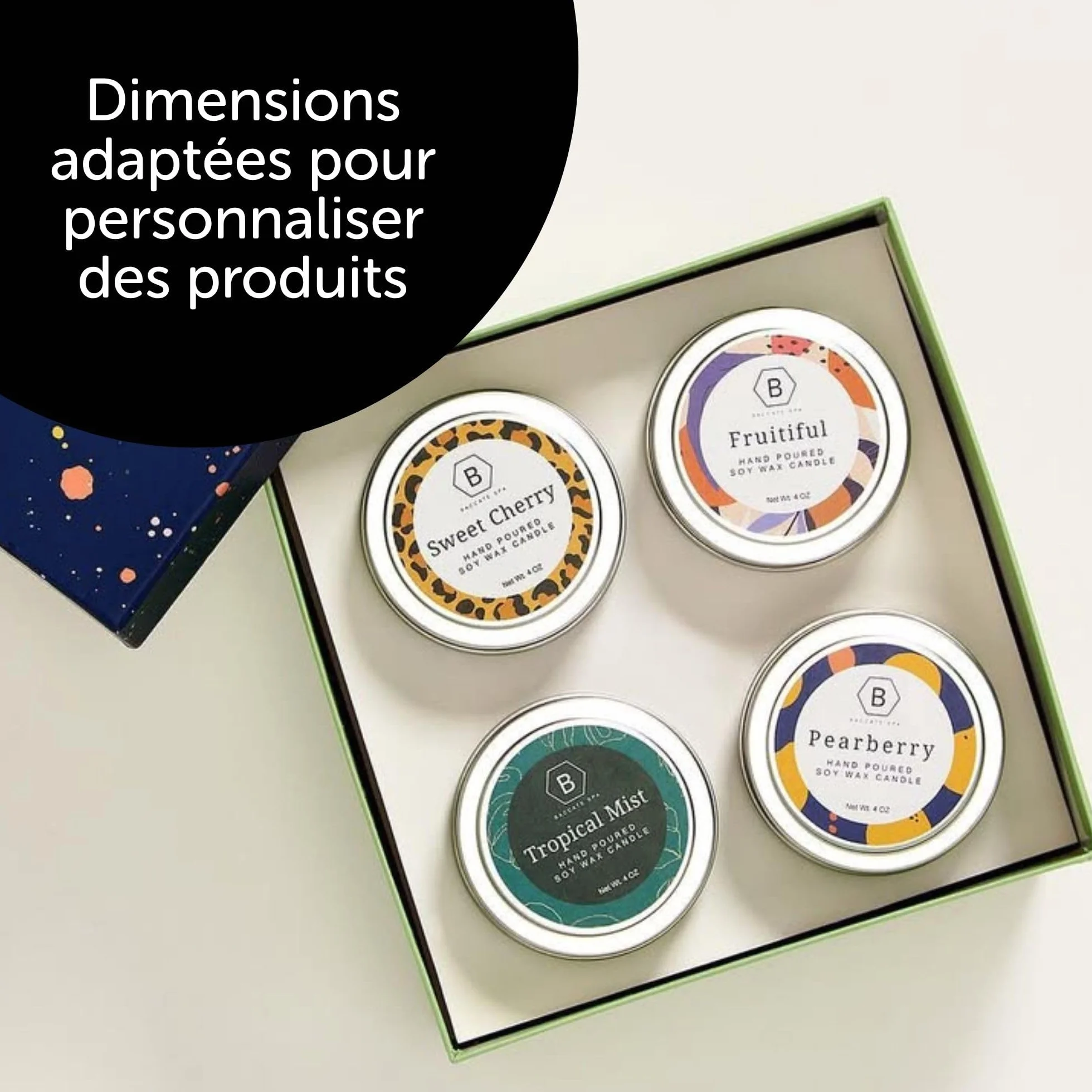 AVERY 240 étiquettes Jet d'encre blanches brillant 40mm Rondes