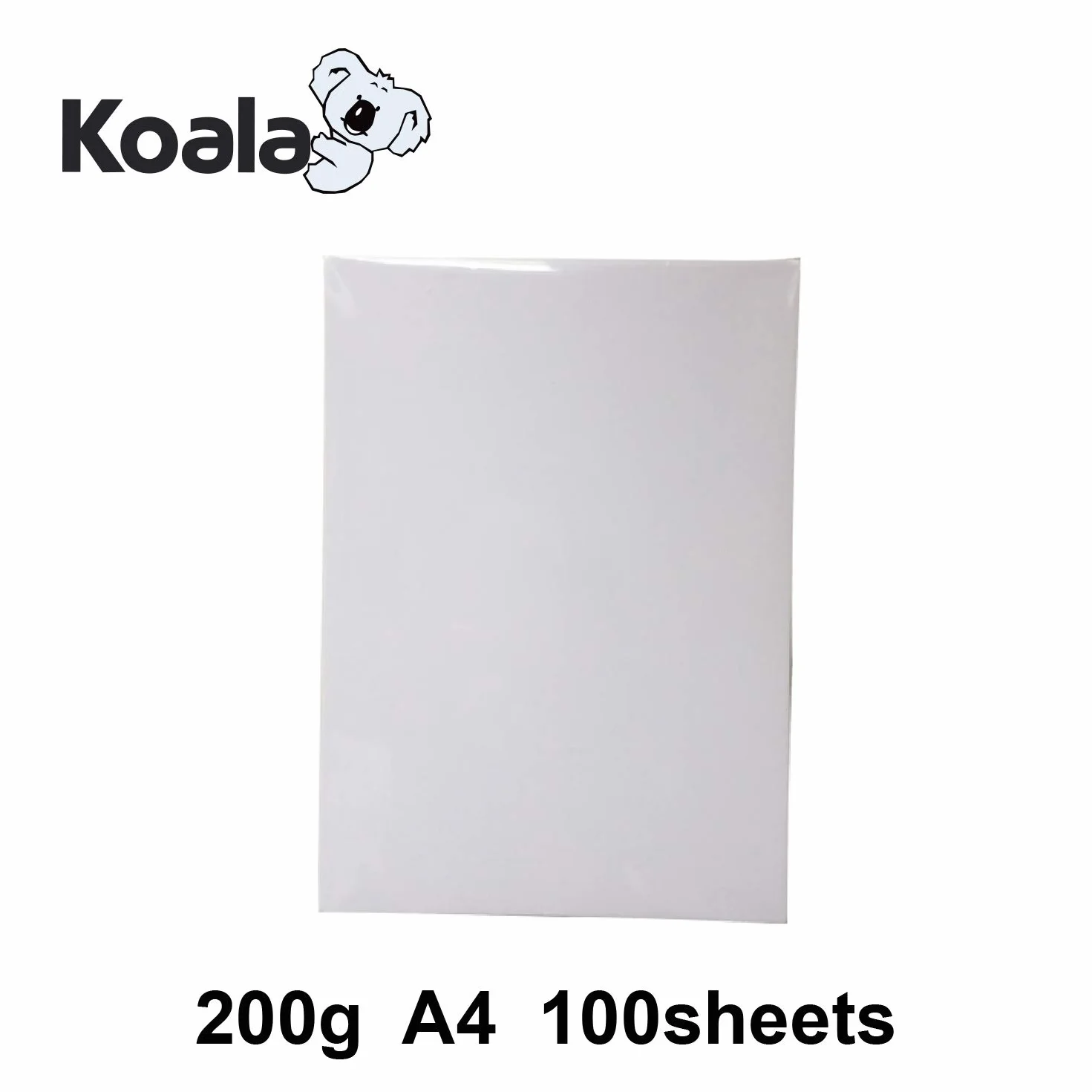 KOALA Papier Photo Double Face Brillant A4 200 g/m² 100 feuilles pour imprimante LASER