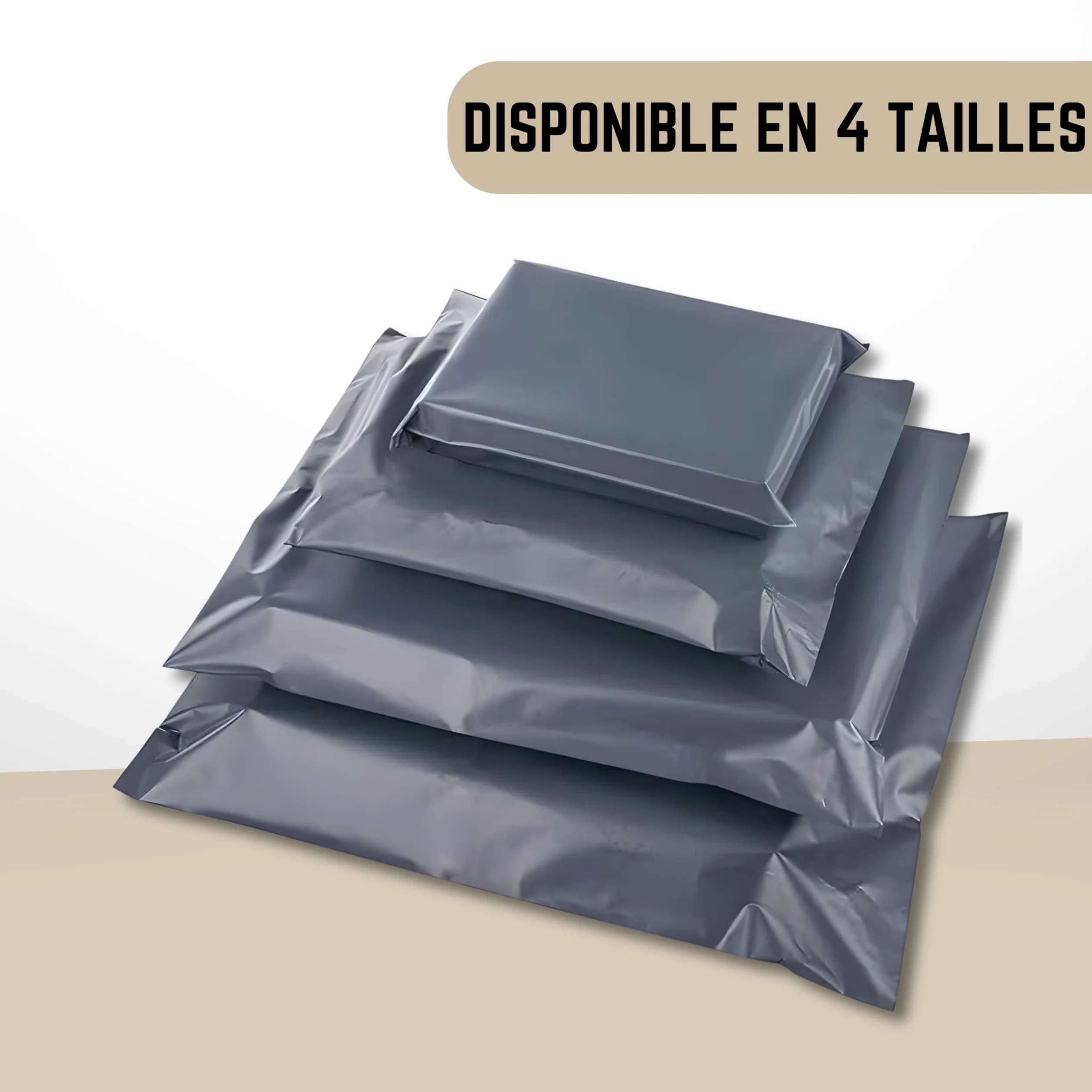 Double Dragon 60 Mixed Size Self-Seal Mailer Bags Tamper-Proof Plastic Packaging Grey 4 Sizes