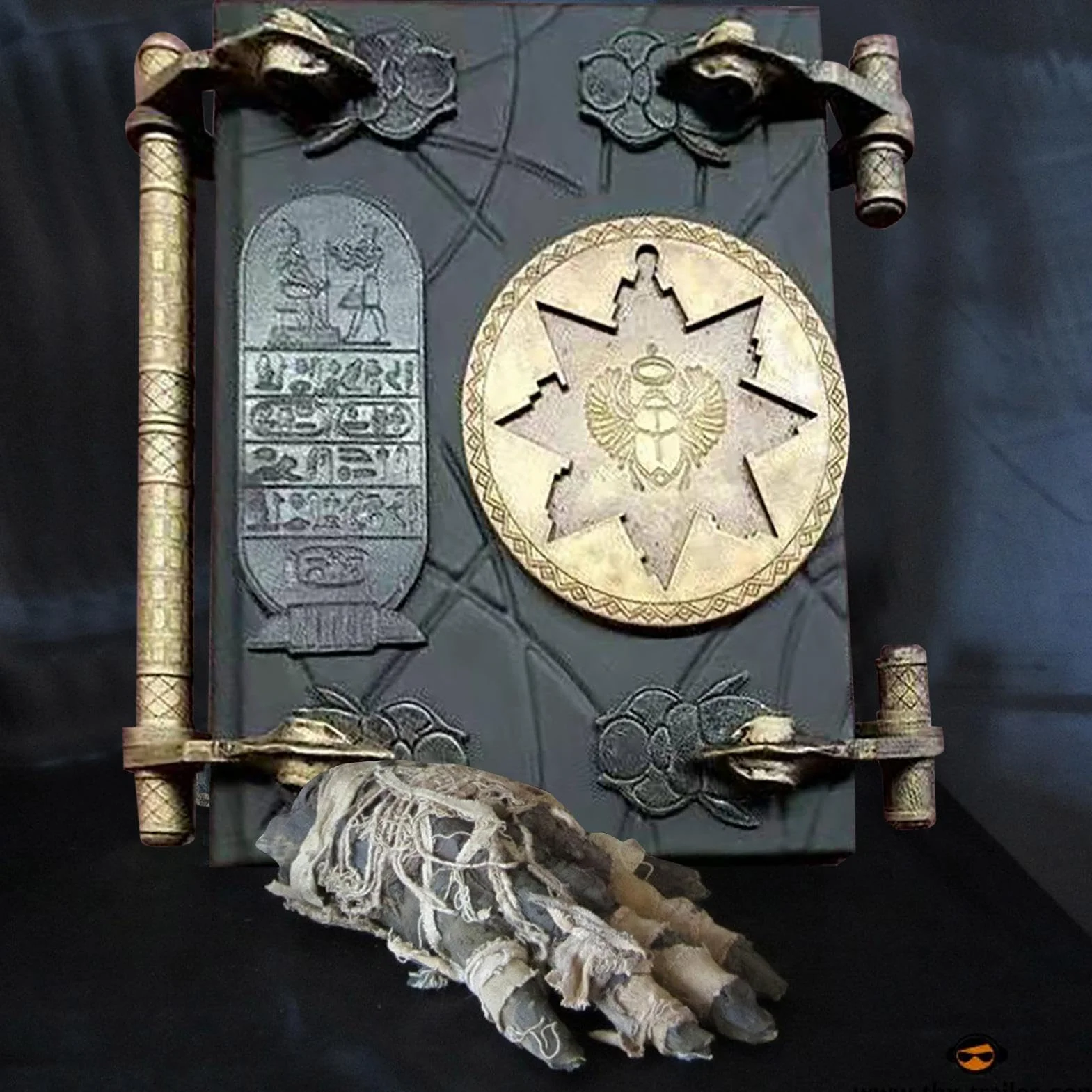 Réplique du Livre des Morts Égyptien, Accessoires de Maman, Décoration en Résine Faite à la Main