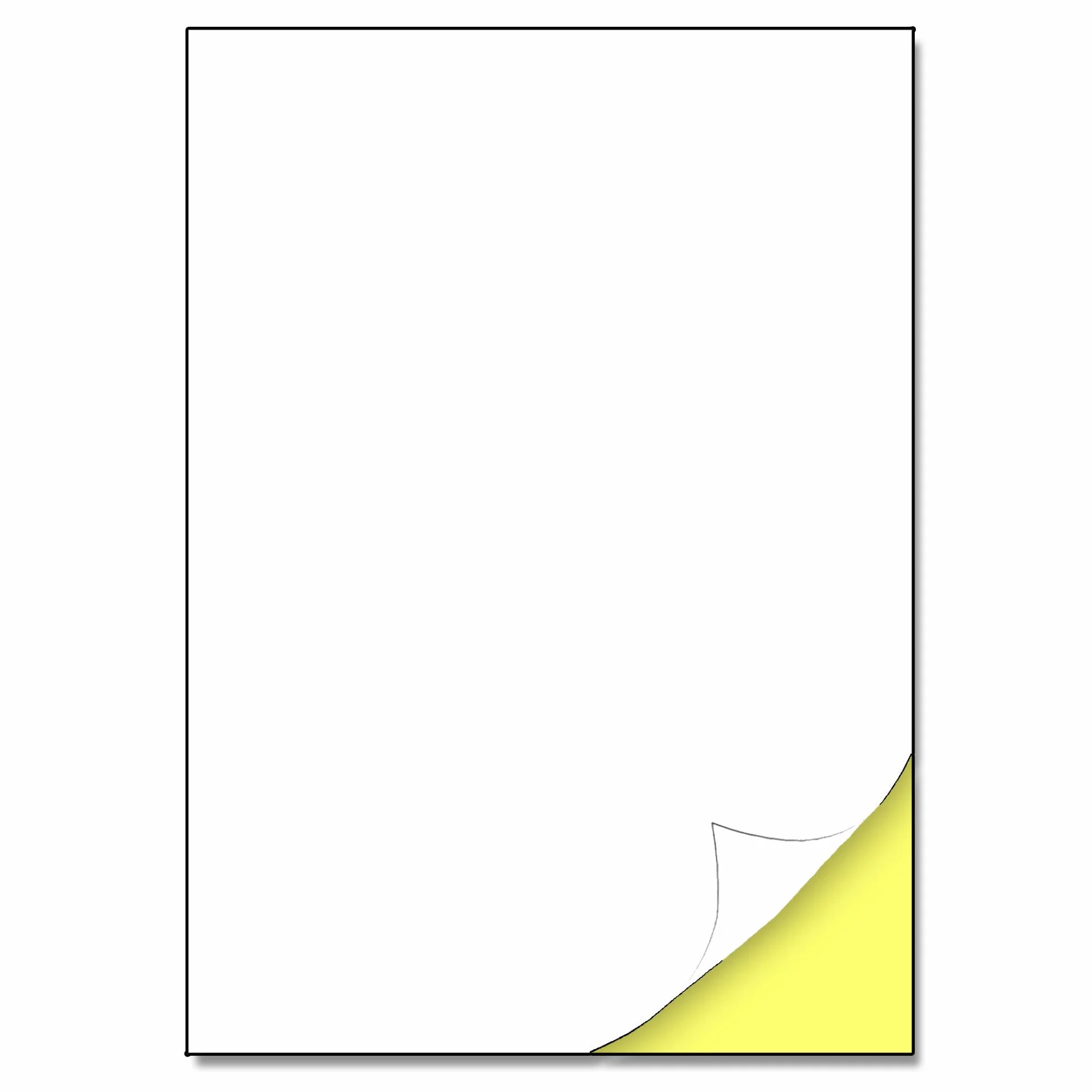 Papier Autocollant Imprimante Blanc A4 210 x 297 mm 25 étiquettes