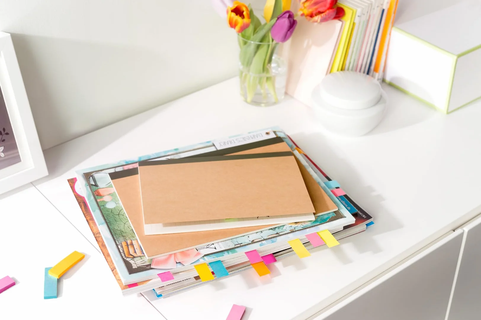 Post-it Marque-Pages En Papier, Pack de 5 Blocs, 15 mm x 50 mm, 100 Feuilles par Bloc, Couleurs Assorties