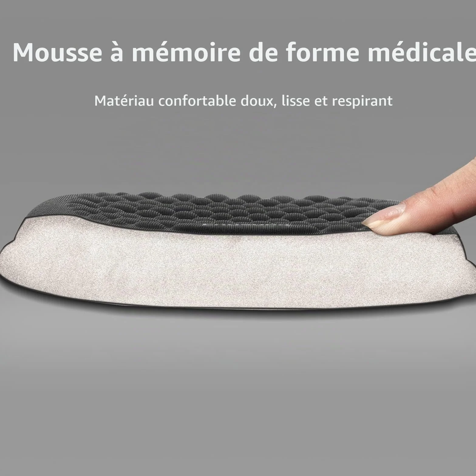 Vaydeer Coussin de Coudes Ergonomique Gel et Mousse à Mémoire de Forme pour Bureau Gaming Ordinateur Portable Mac Noir