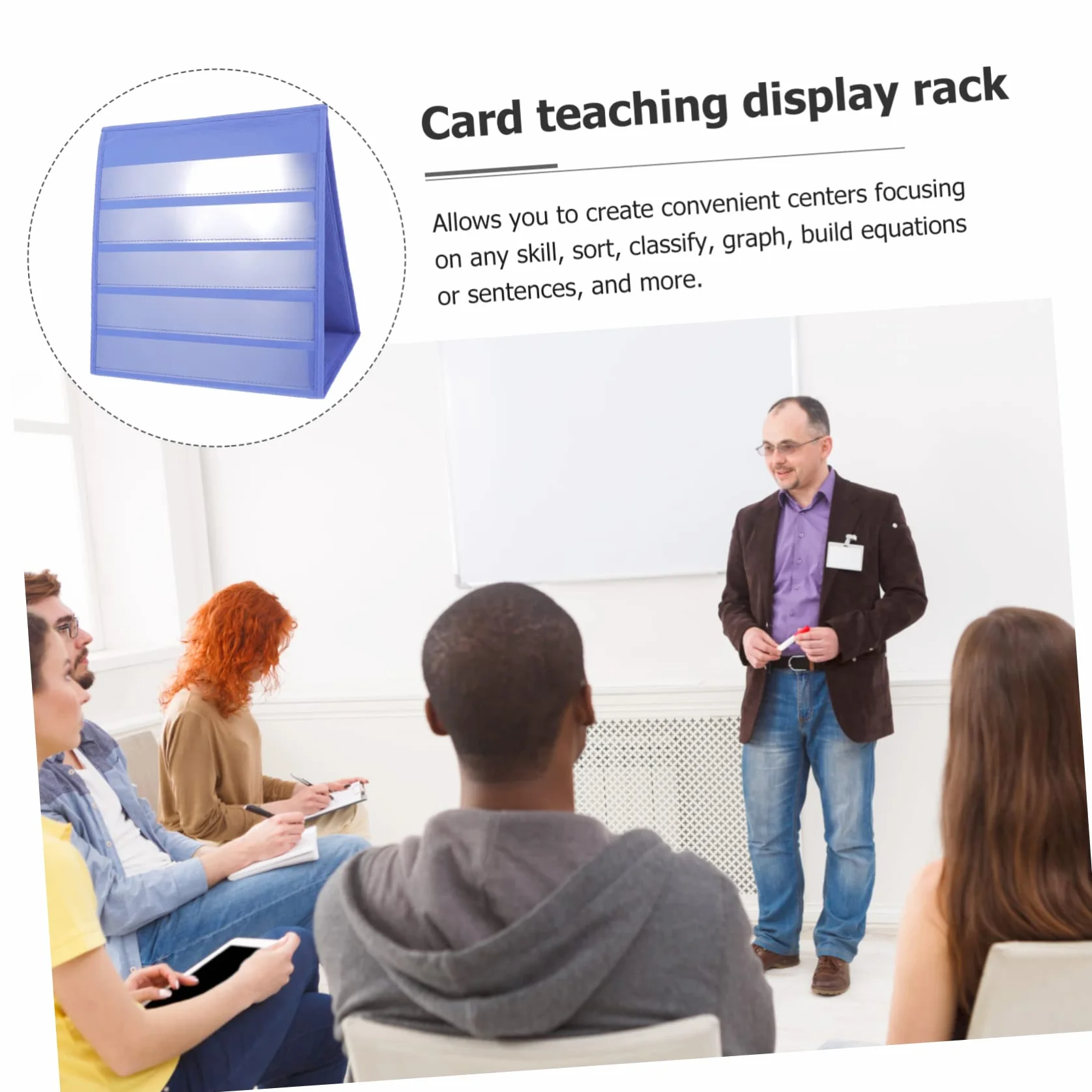 Operitacx 4 Pièces Support Carte Tableau à Poche pour Bureau