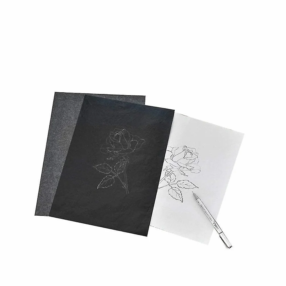 Papier carbone noir lot de 10 feuilles pour machine à écrire traitement de texte