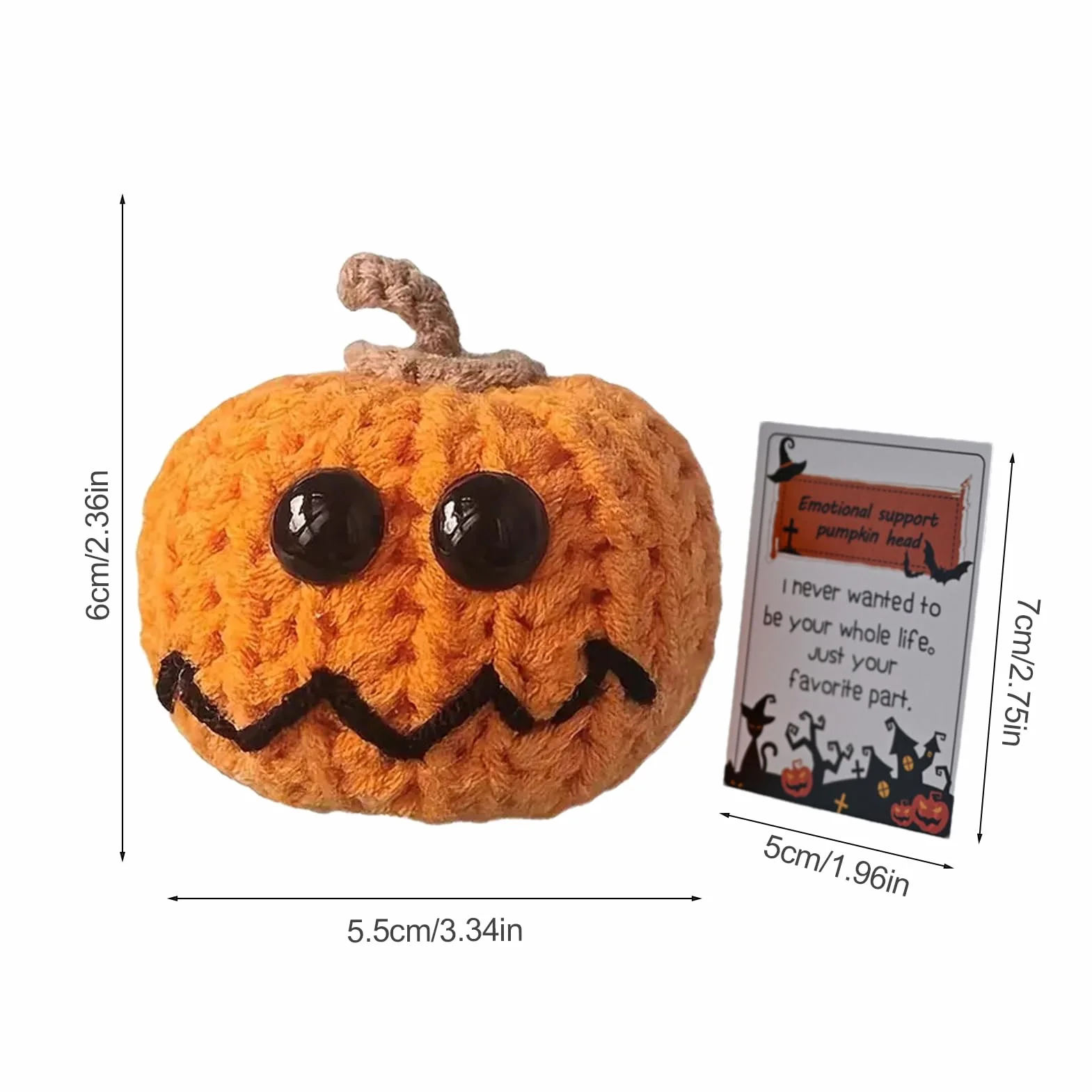 Crochet Décoratif avec Carte Motivante, Cadeau Inspirant pour Maison Bureau Anniversaire