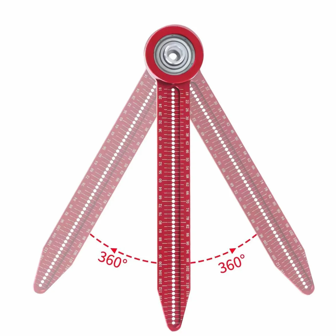 Mini Compas à Dessin Règle Travail du Bois Traceur Circulaire Outil Multifonctionnel