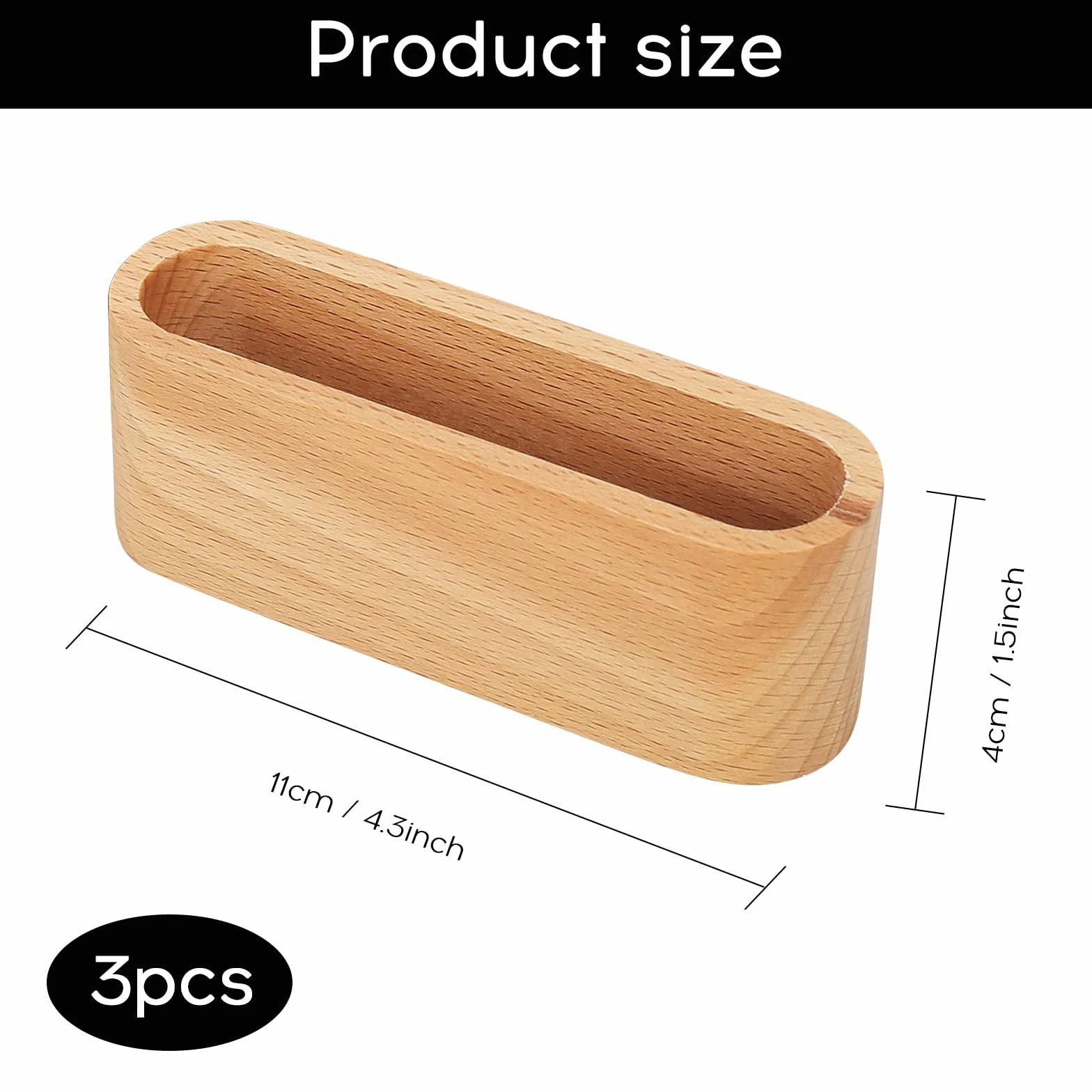 Porte-cartes de visite en bois créatif Lot de 3 - Stable