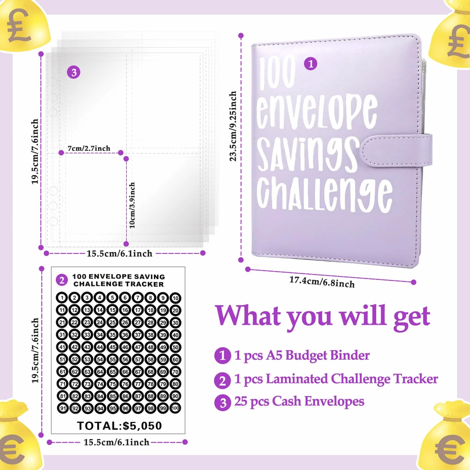 Enveloppe Saving Challenge, Livre d'épargne d'argent, Livre d'épargne de poche
