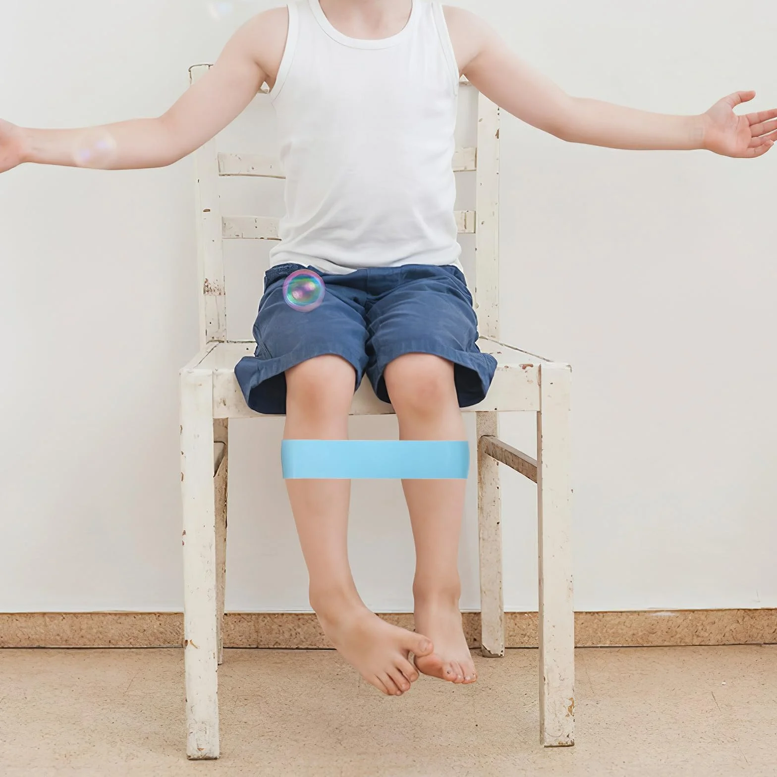 Lot de 15 Bandes Élastiques Colorées pour Chaises de Classe et Bureau Sangles Anti-Dérapantes